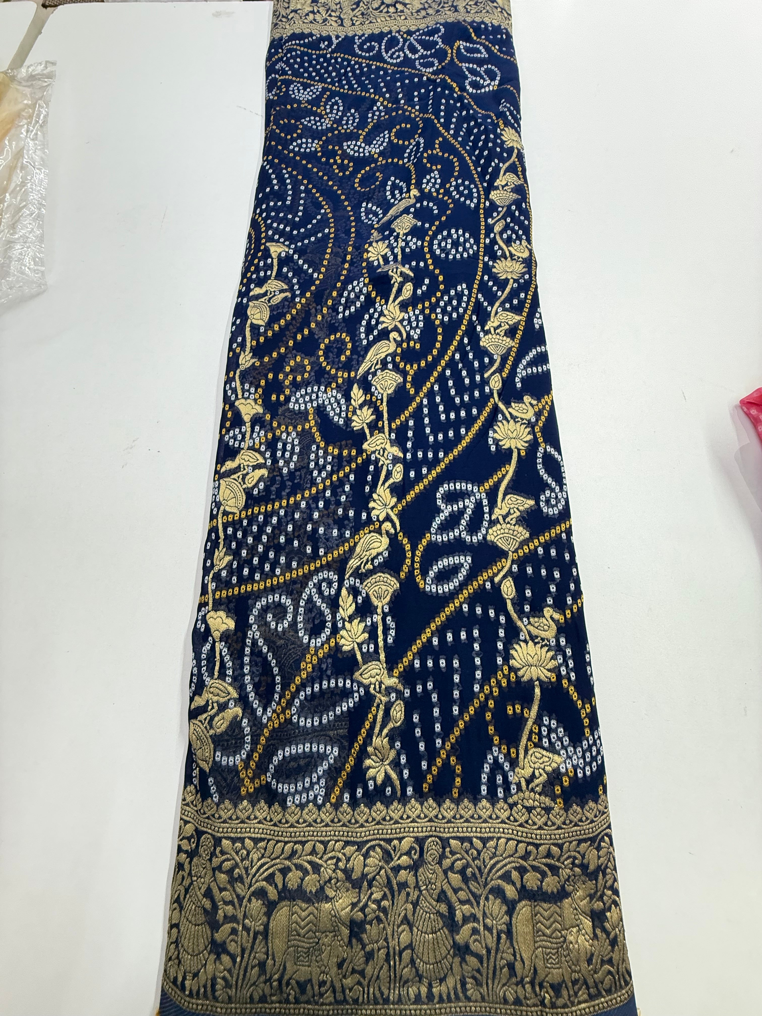 Khaddi georgette saree