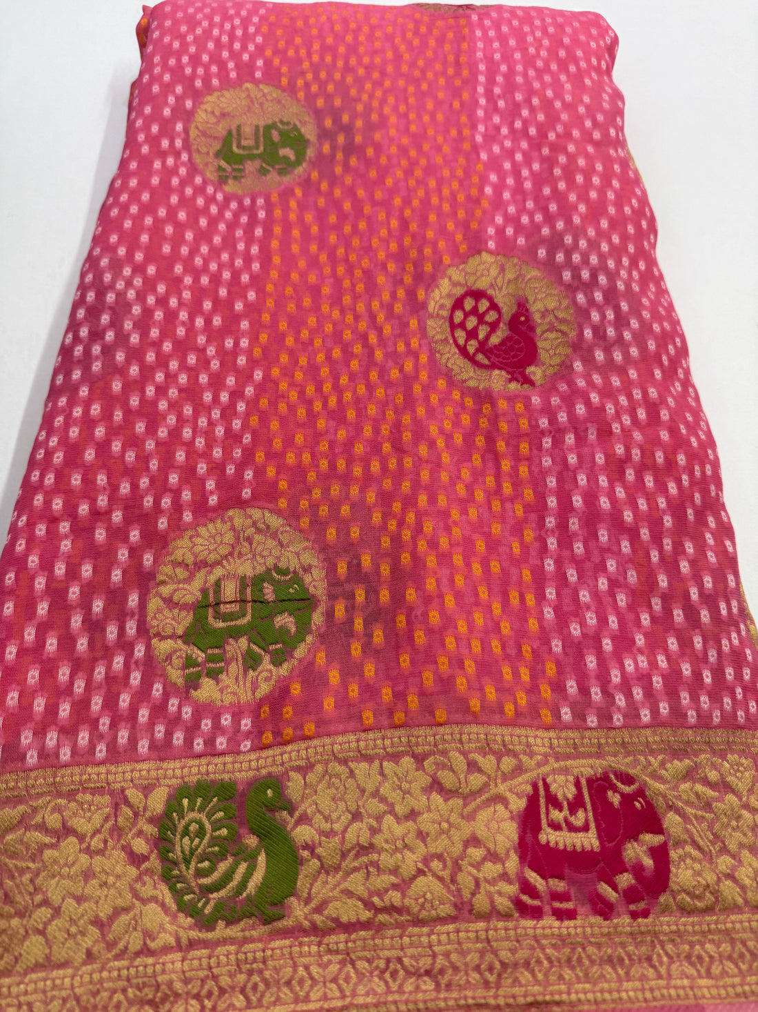 Khaddi georgette saree