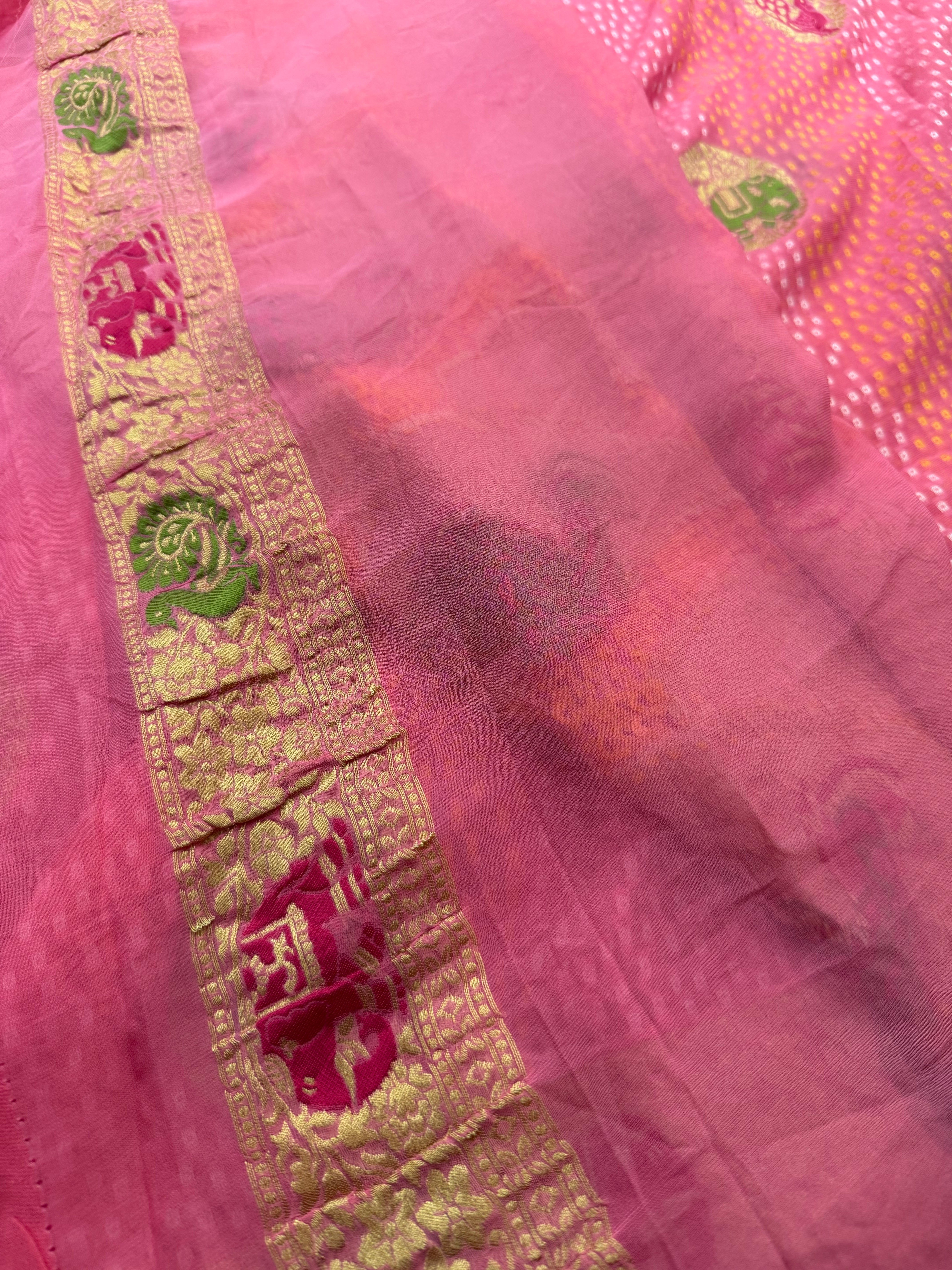 Khaddi georgette saree