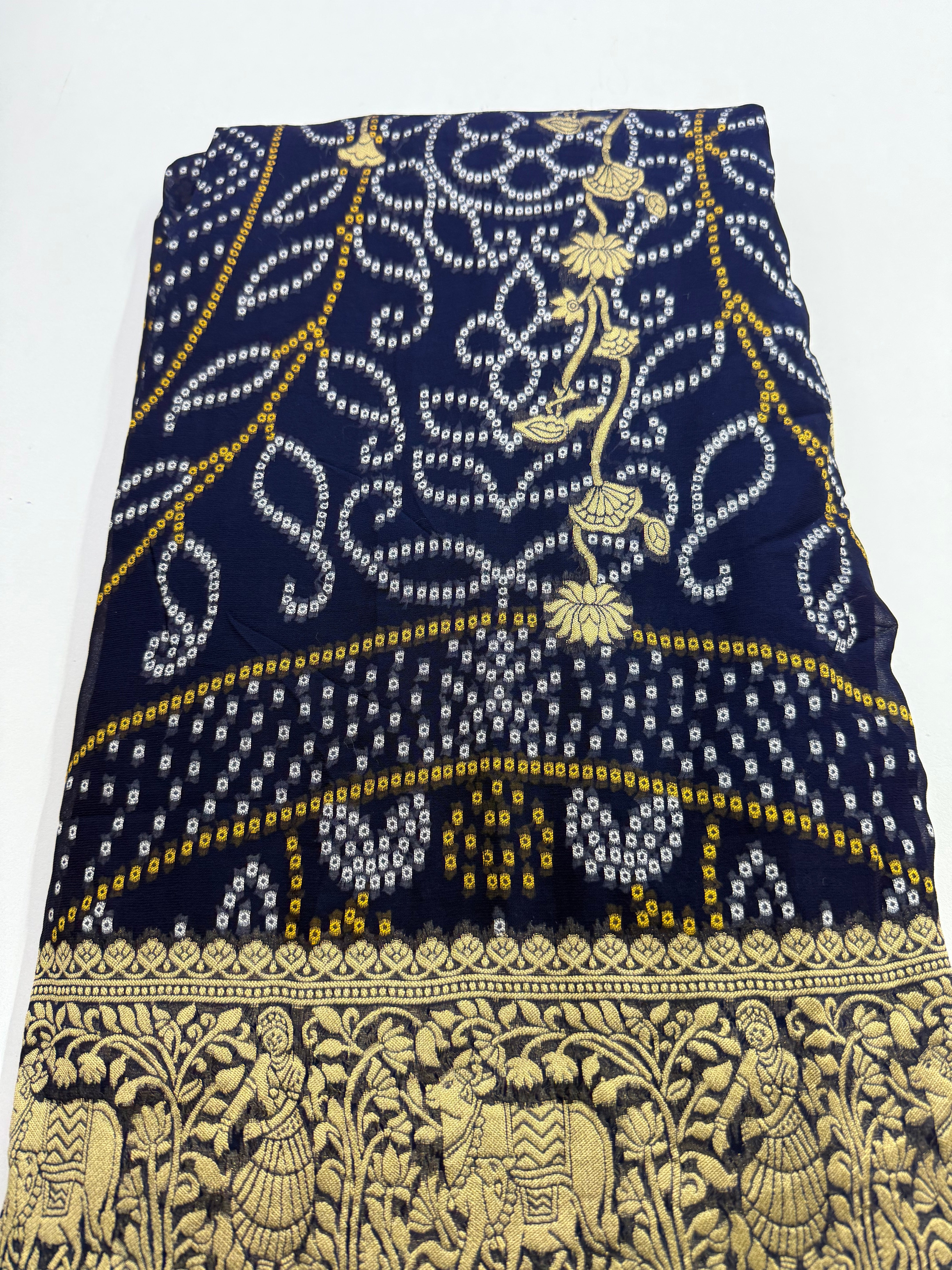 Khaddi georgette saree