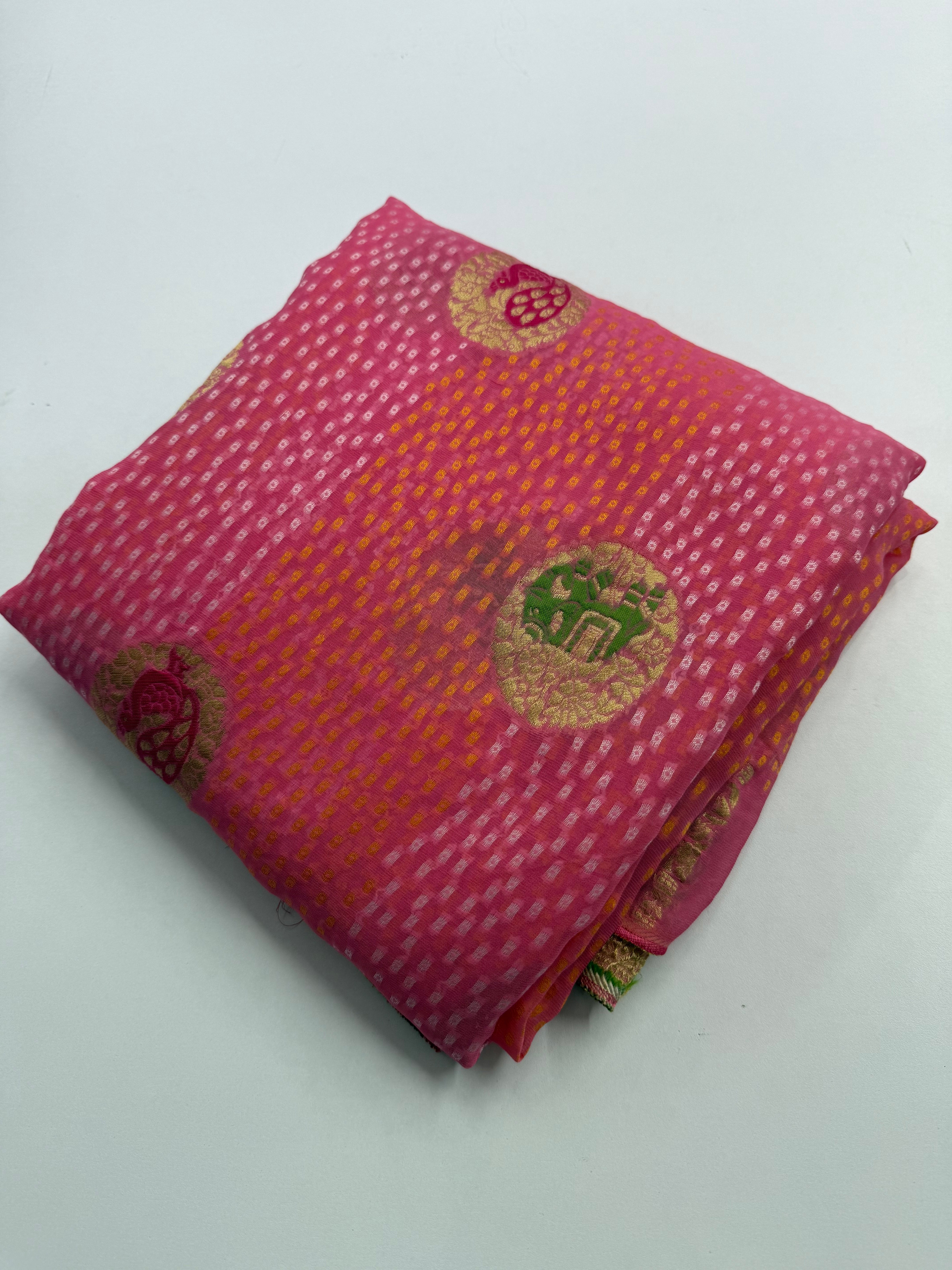 Khaddi georgette saree