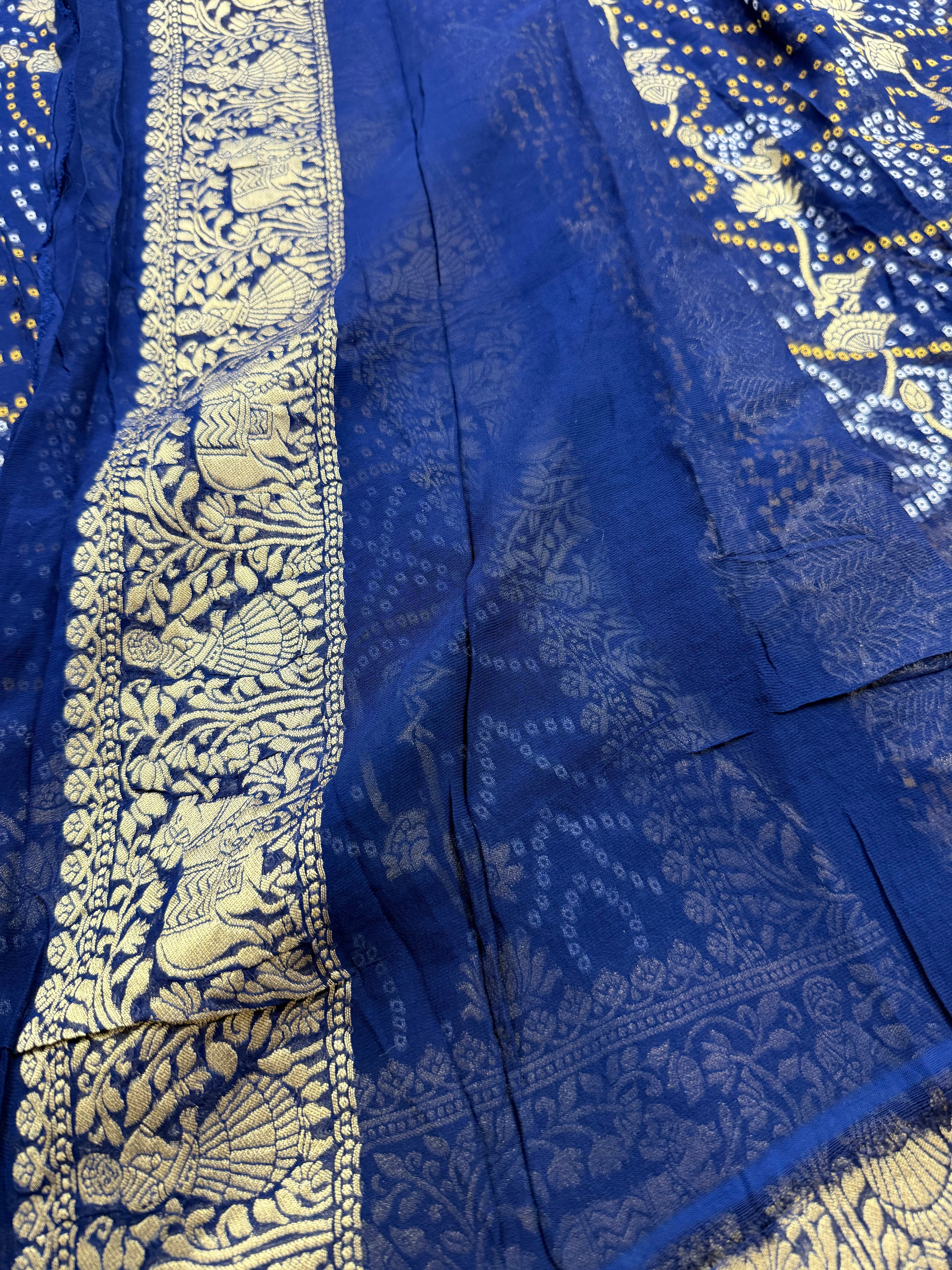 Khaddi georgette saree