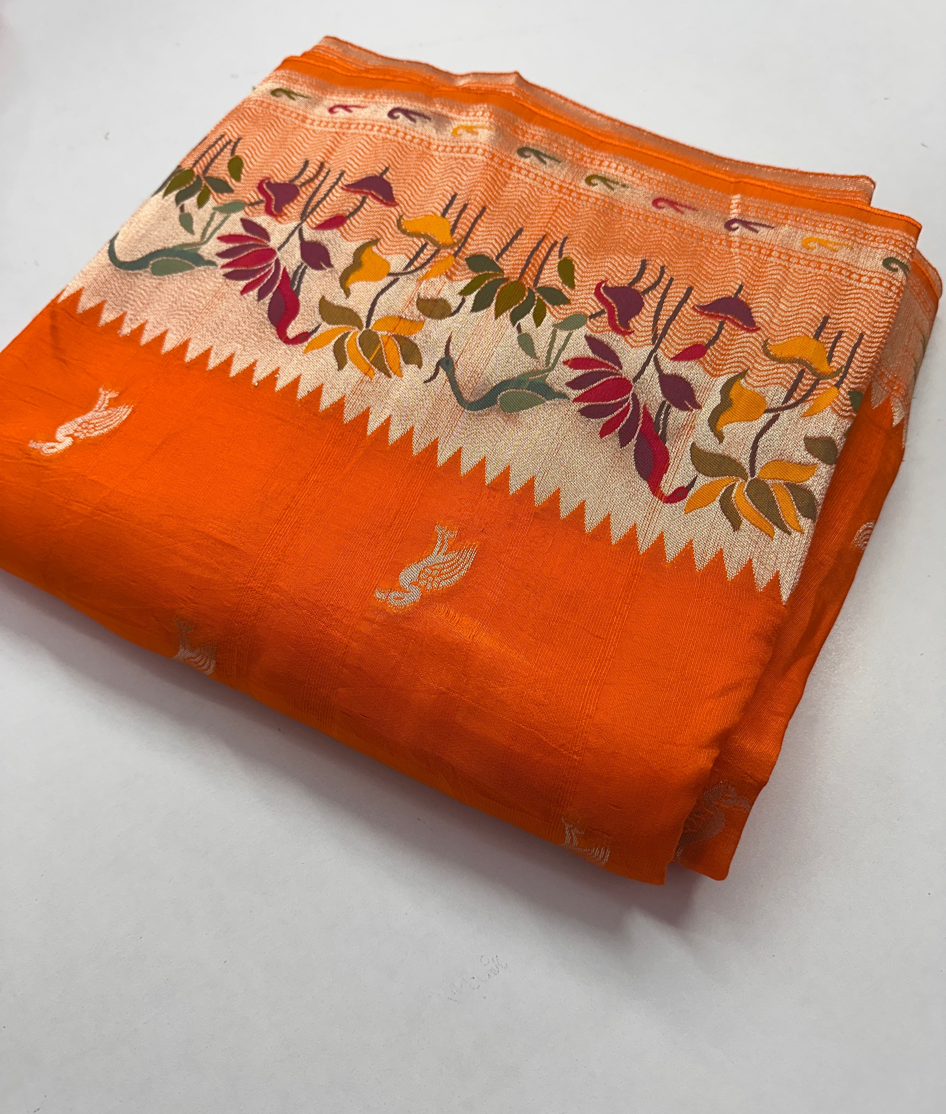 Tussar georgette saree