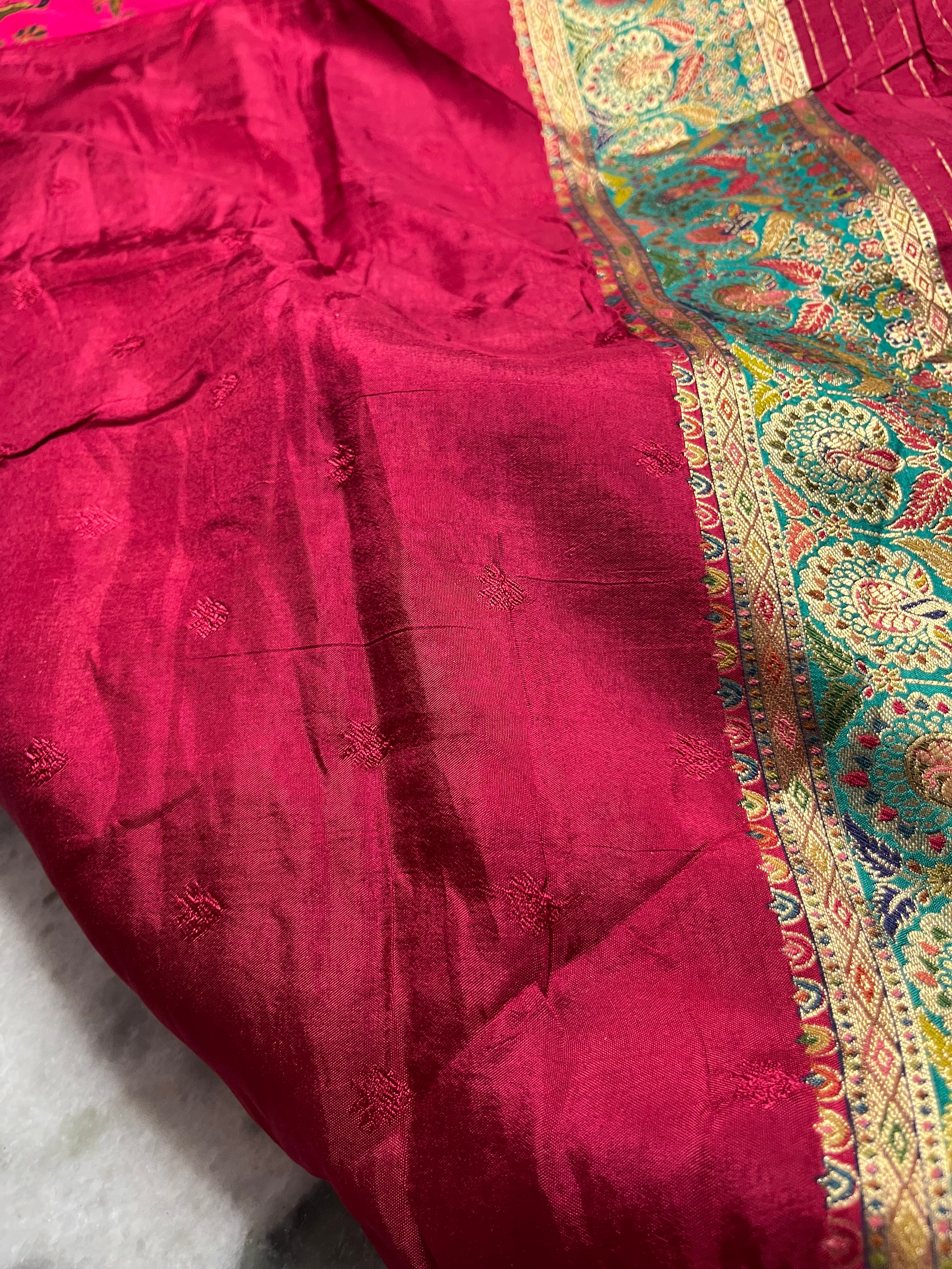 Pashmina silk saree