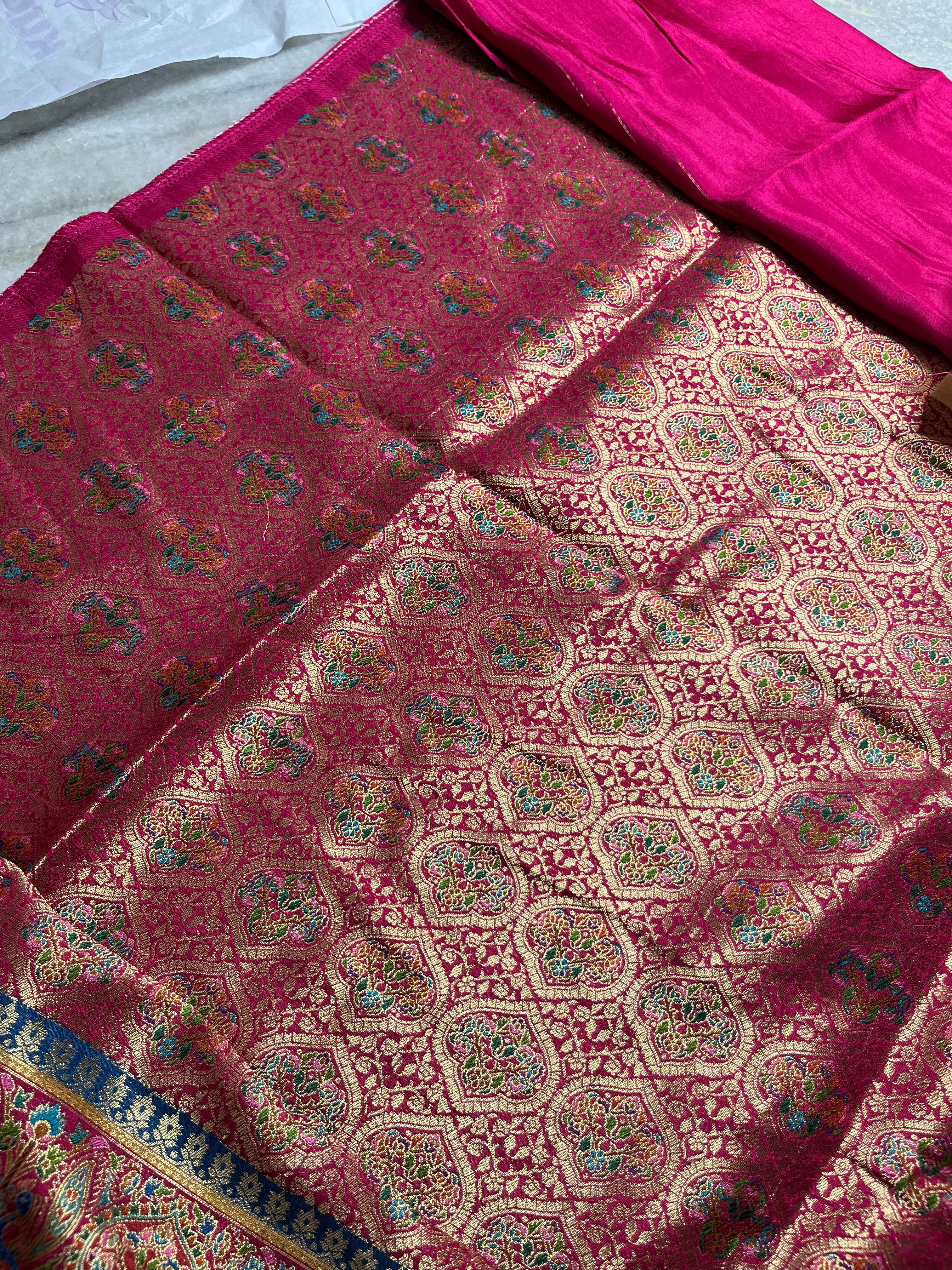 Pashmina silk saree