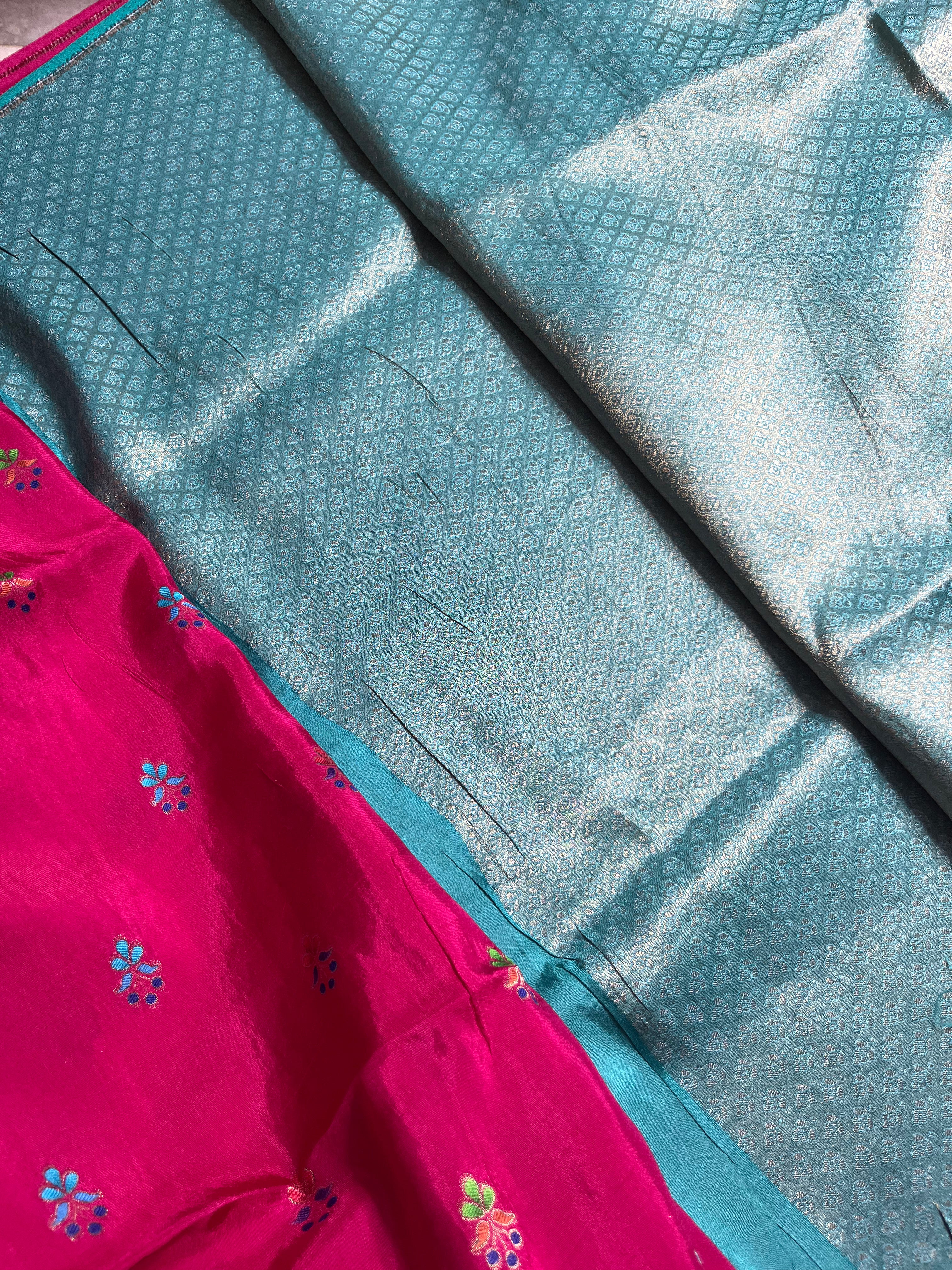 Pashmina silk saree
