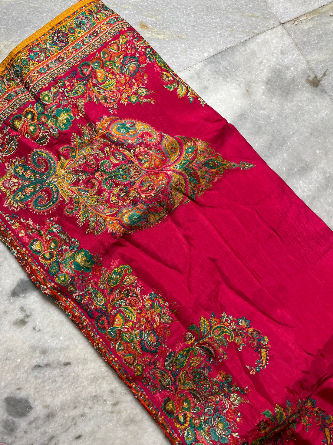 Pashmina silk saree
