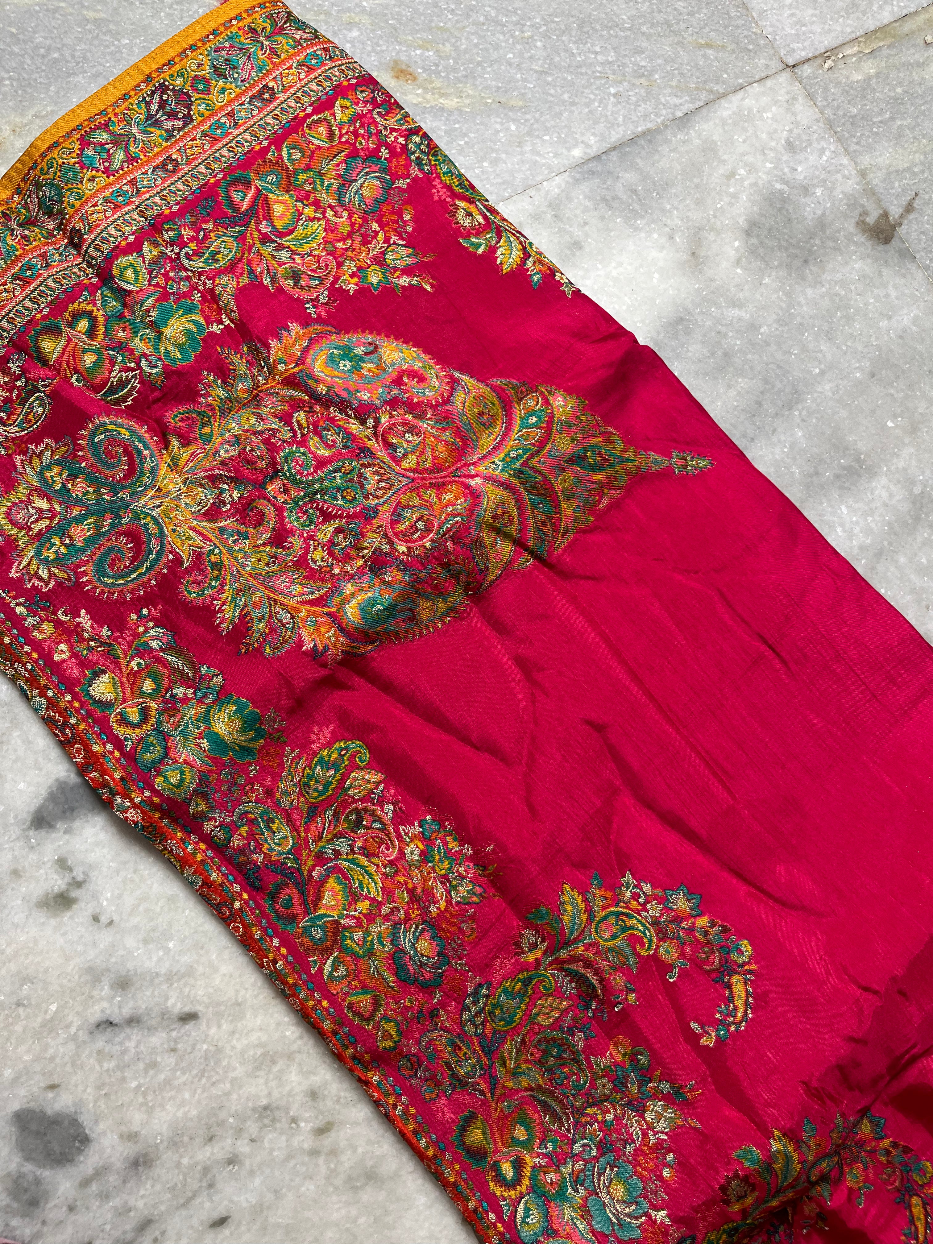 Pashmina silk saree