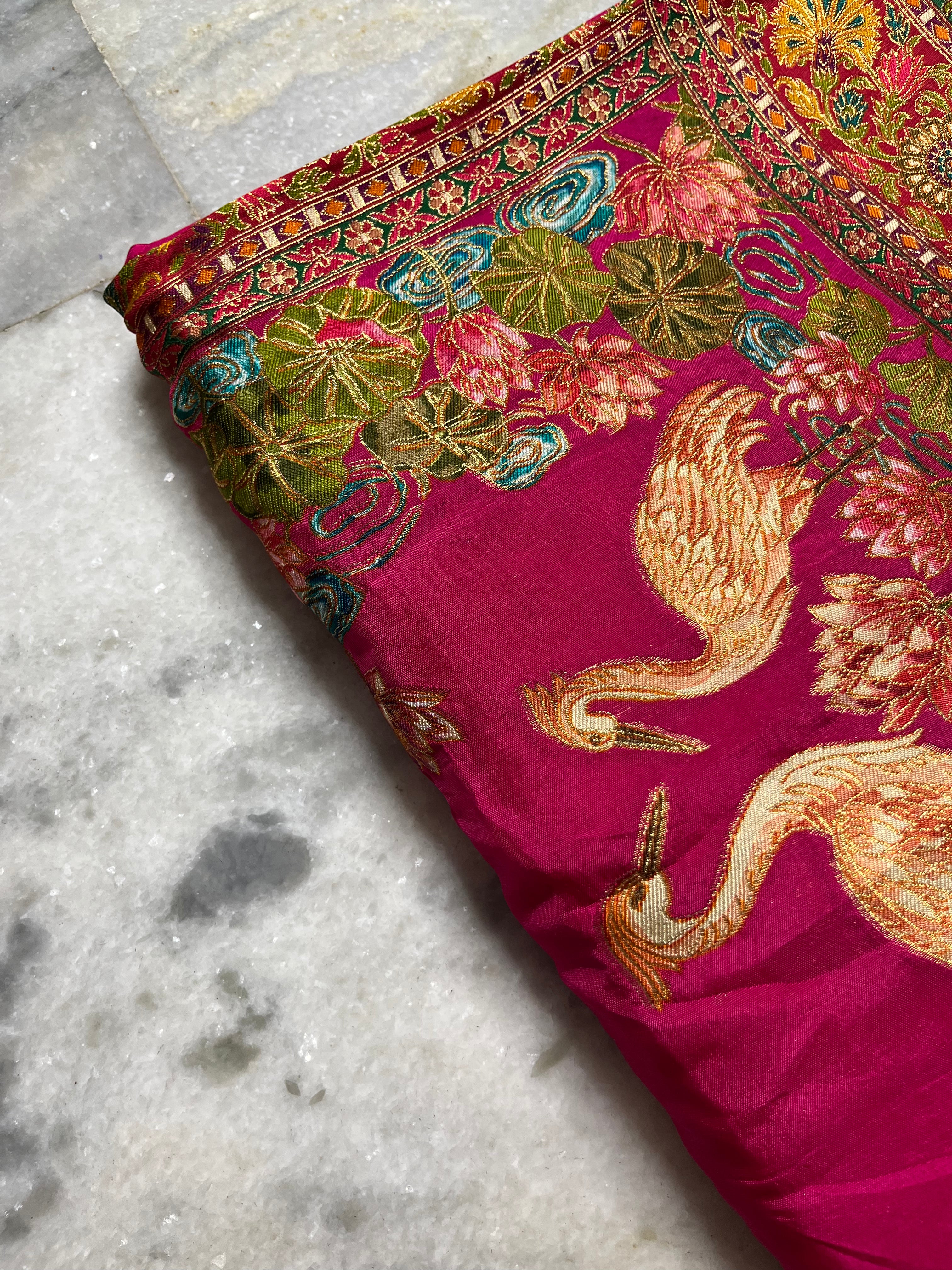 Pashmina silk saree