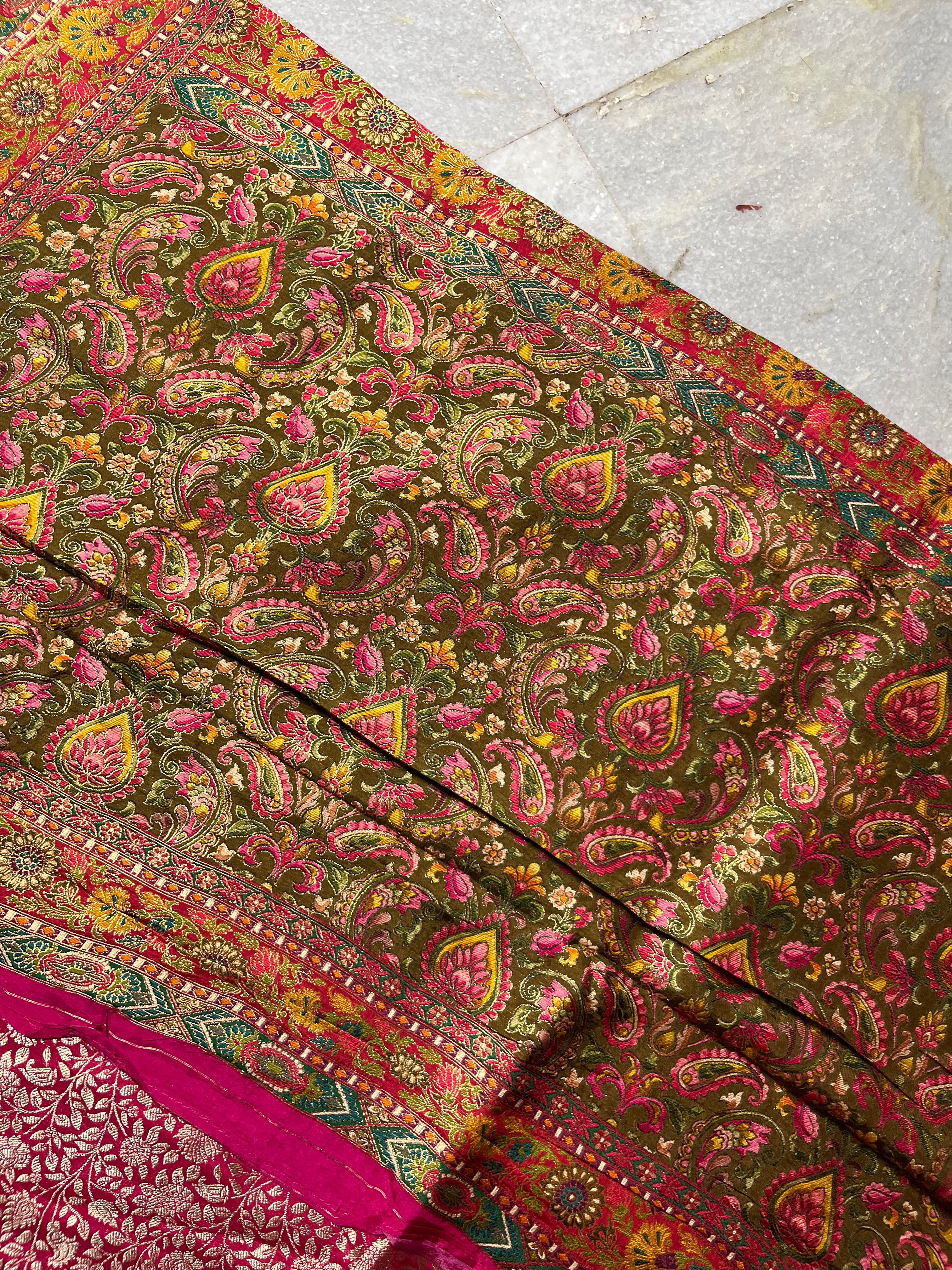 Pashmina silk saree