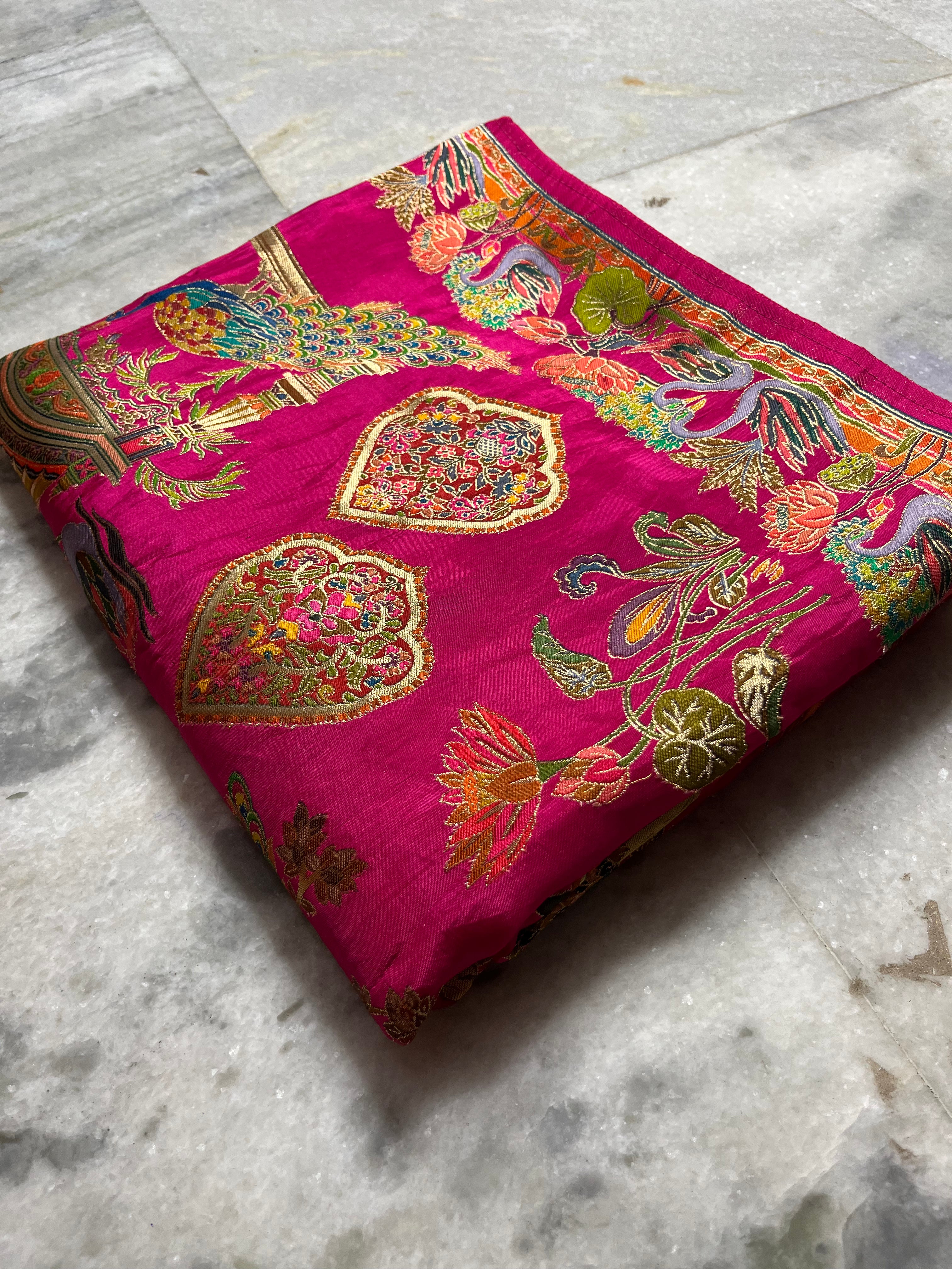 Pashmina silk saree