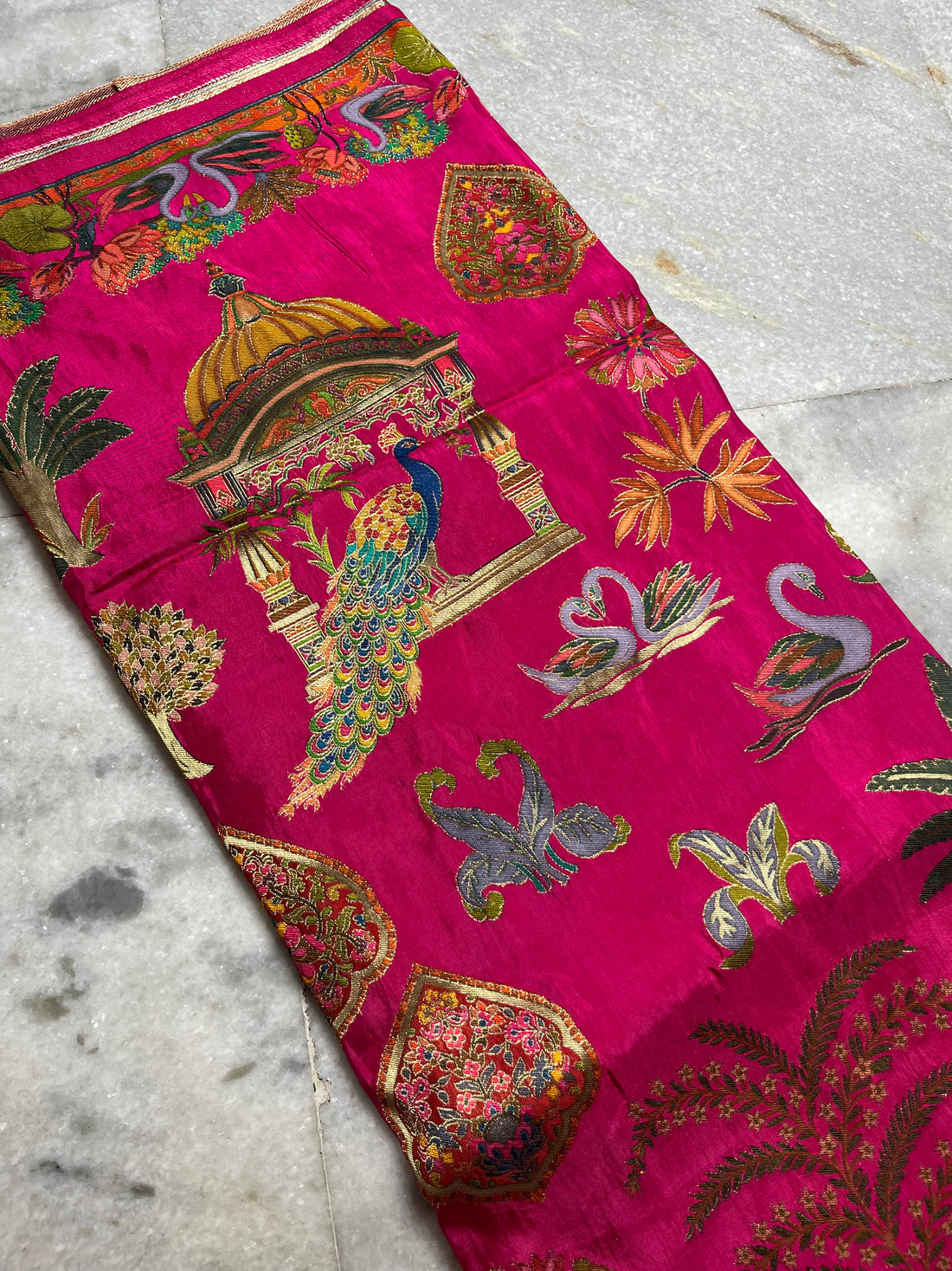 Pashmina silk saree