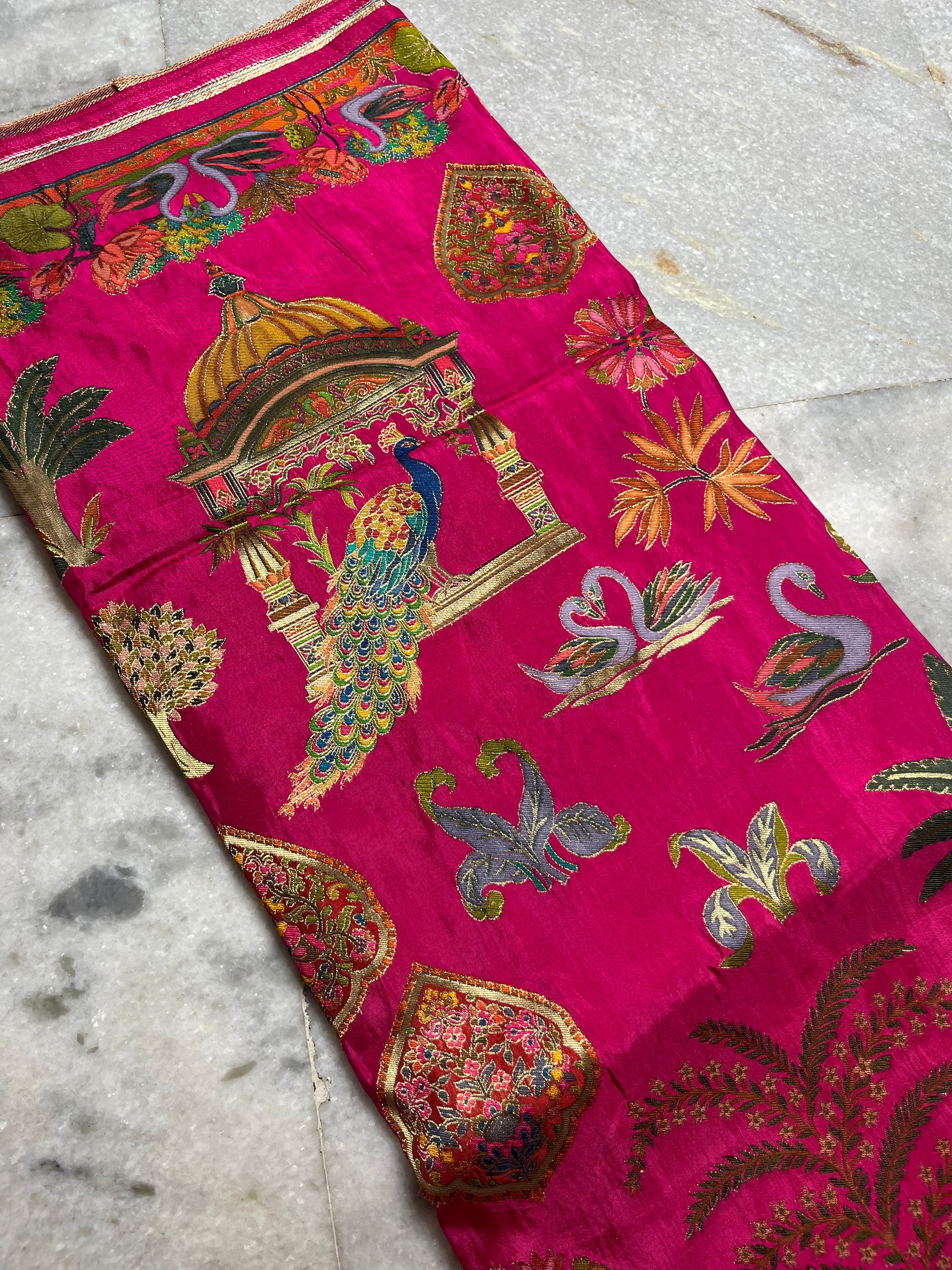Pashmina silk saree