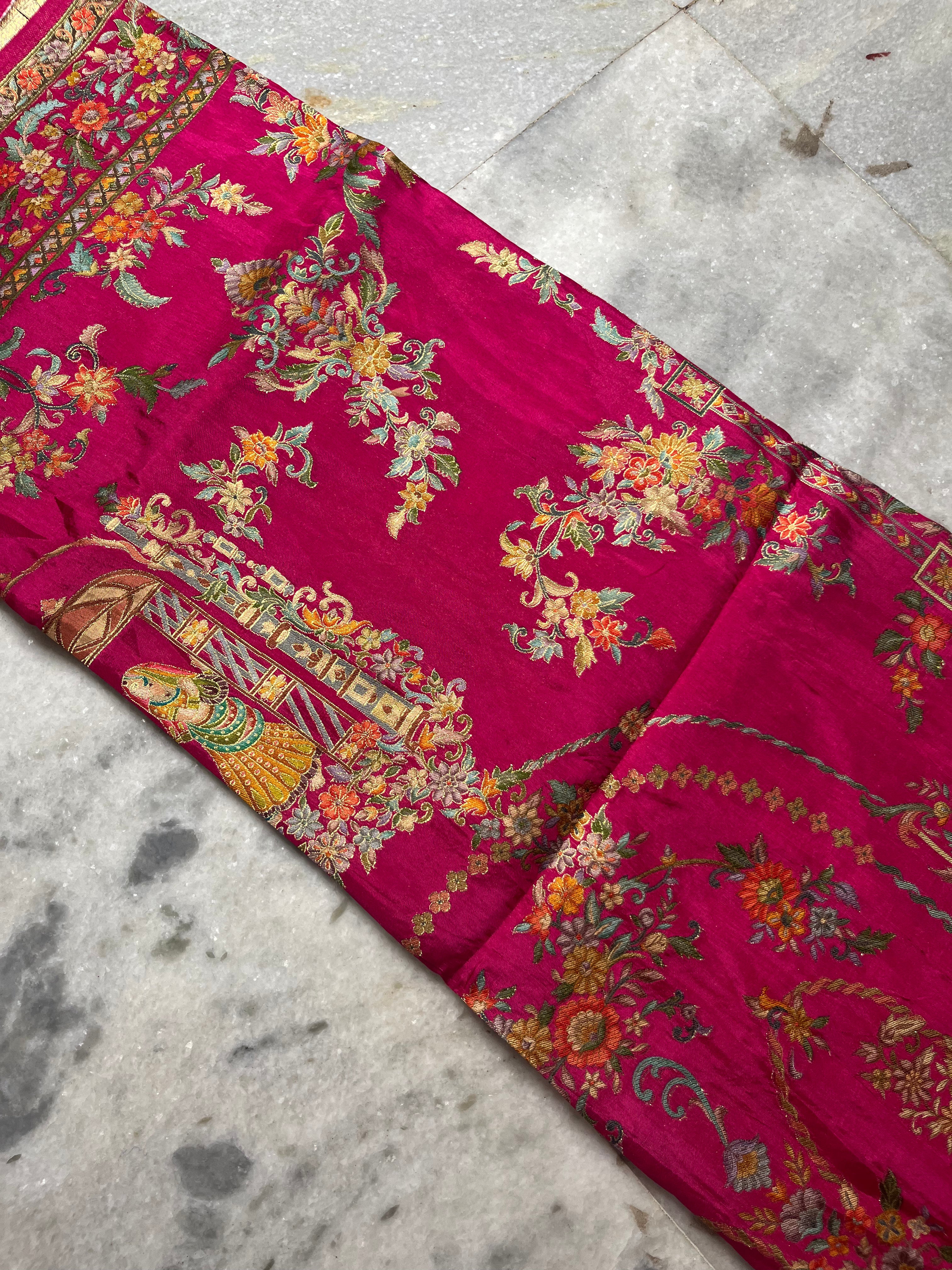 Pashmina silk saree