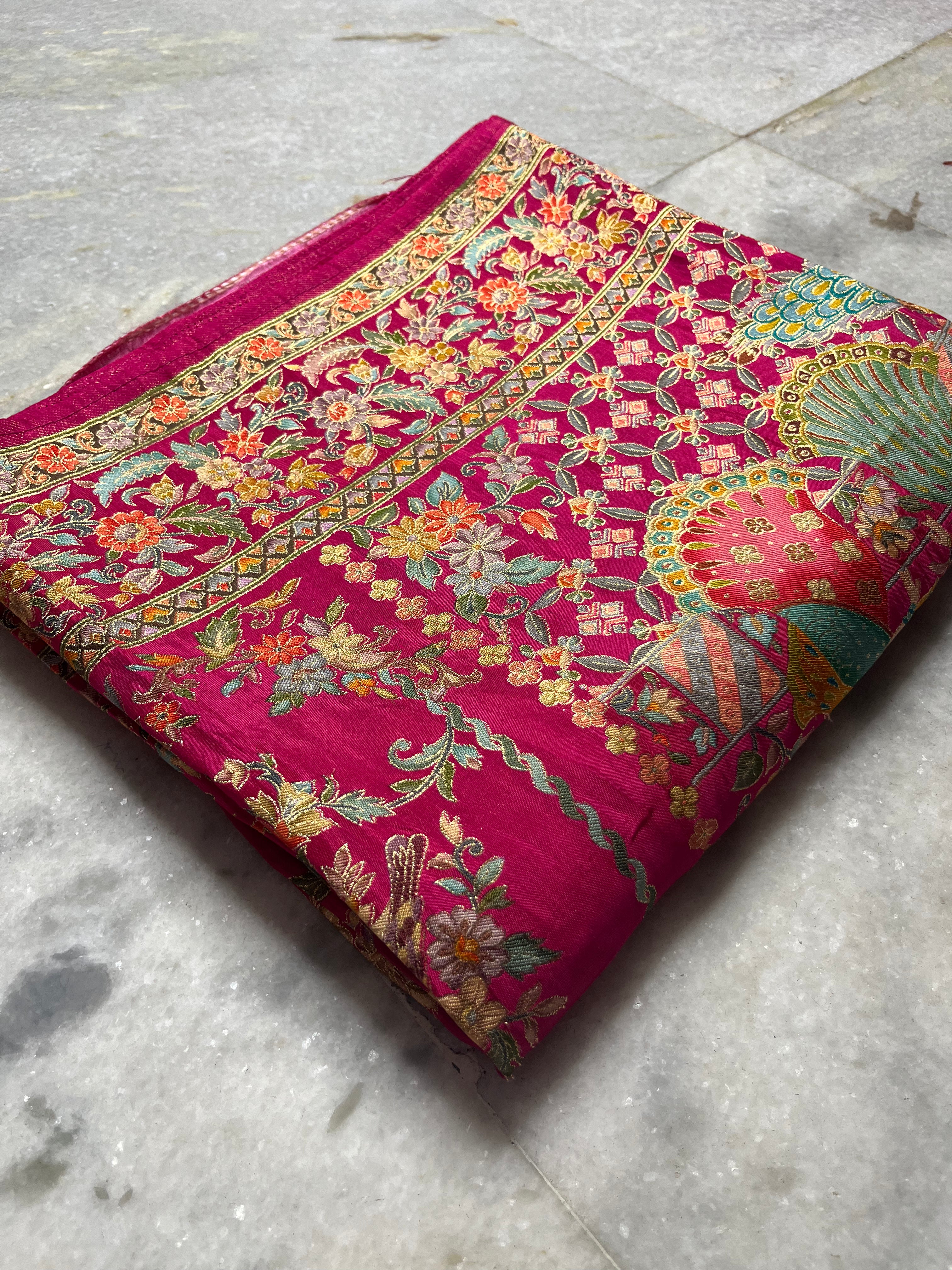 Pashmina silk saree