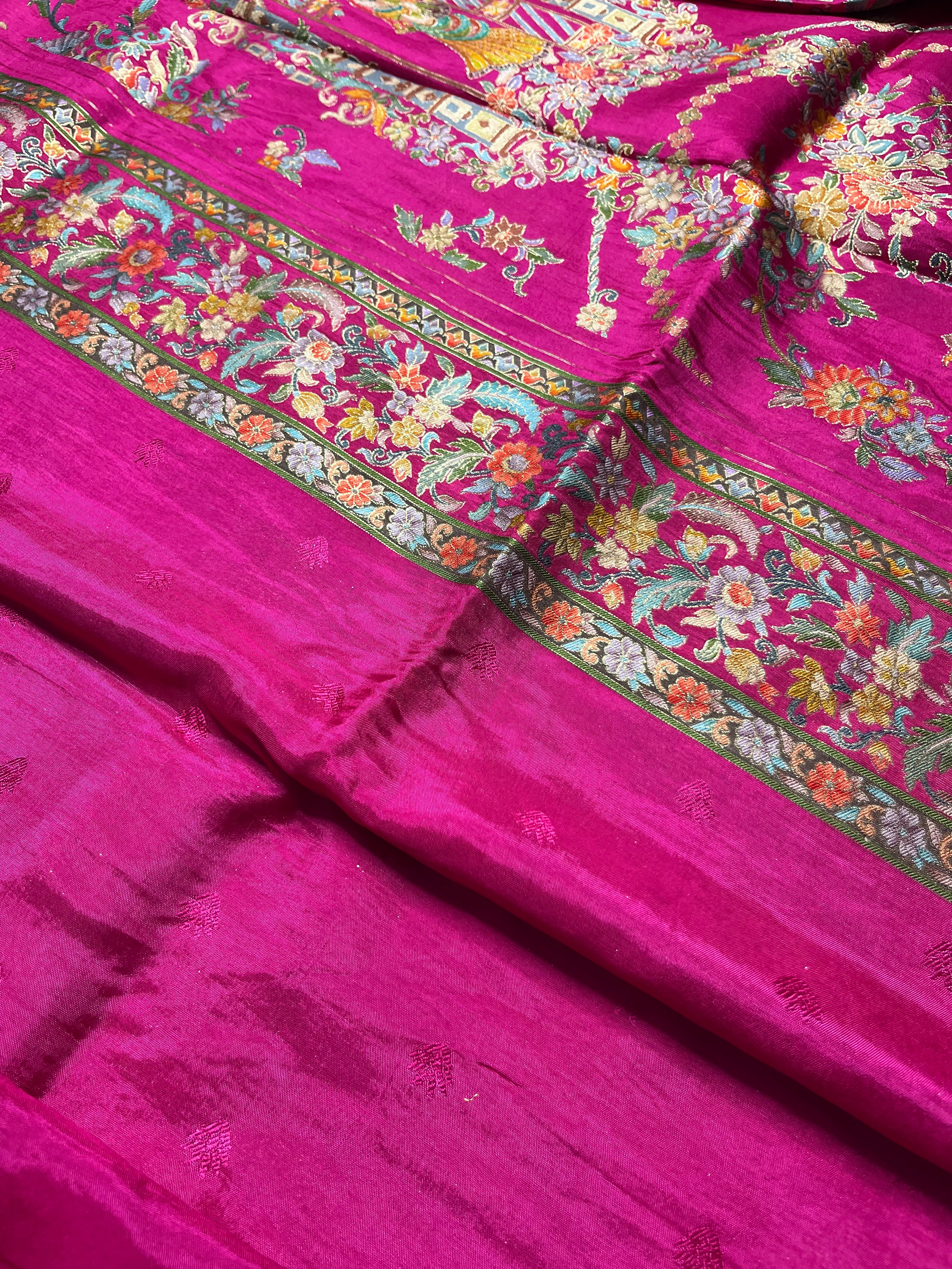 Pashmina silk saree