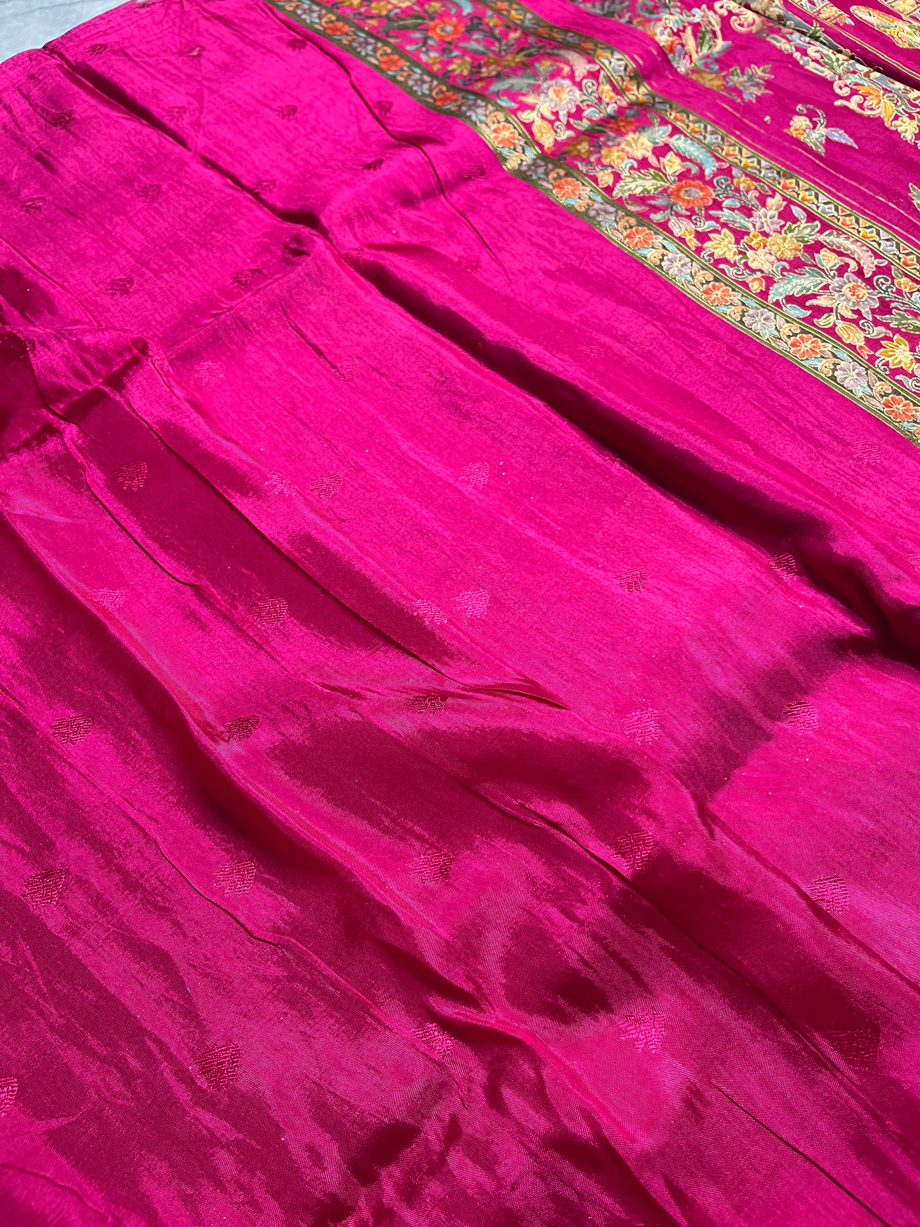 Pashmina silk saree