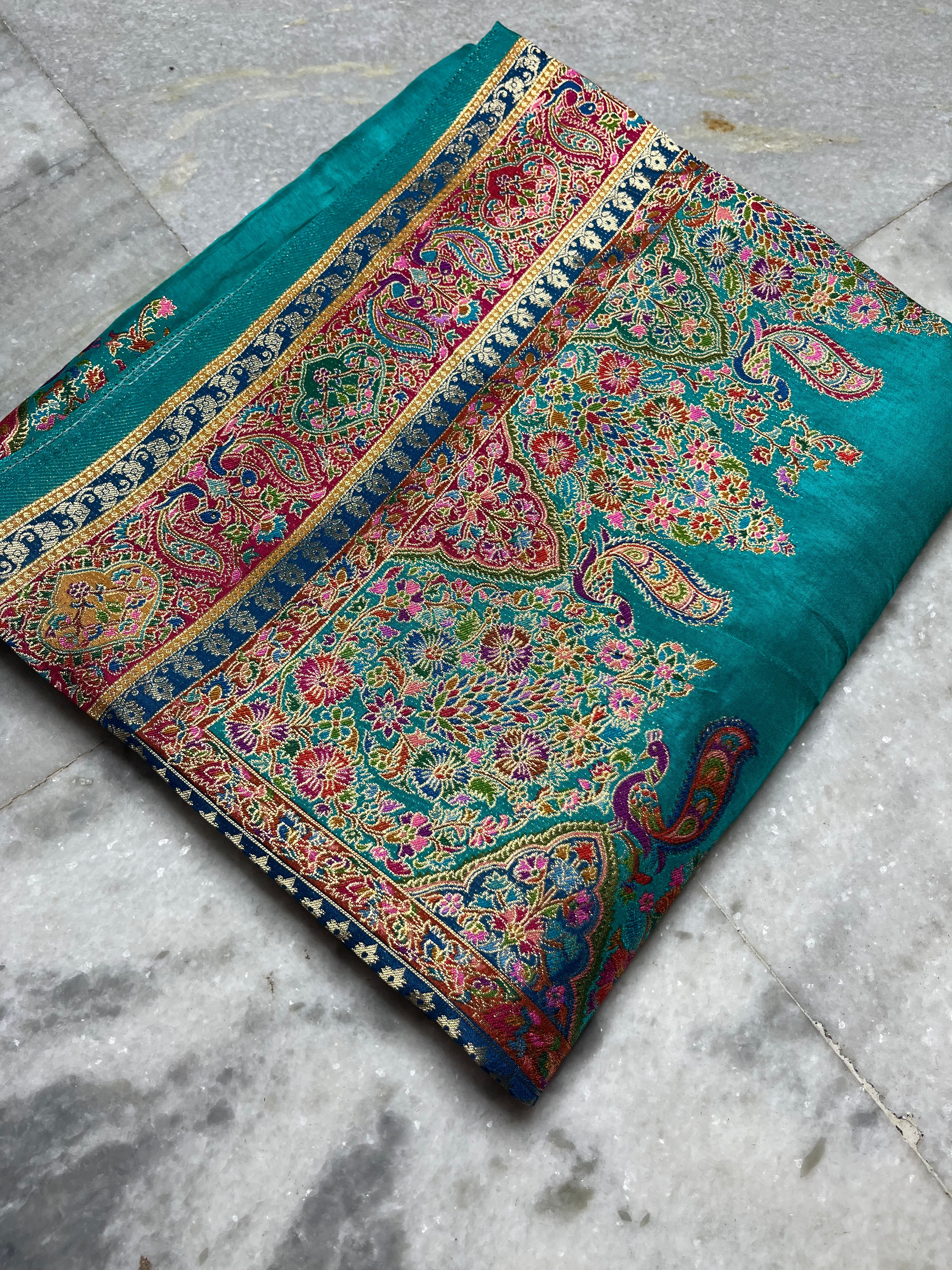 Pashmina silk saree