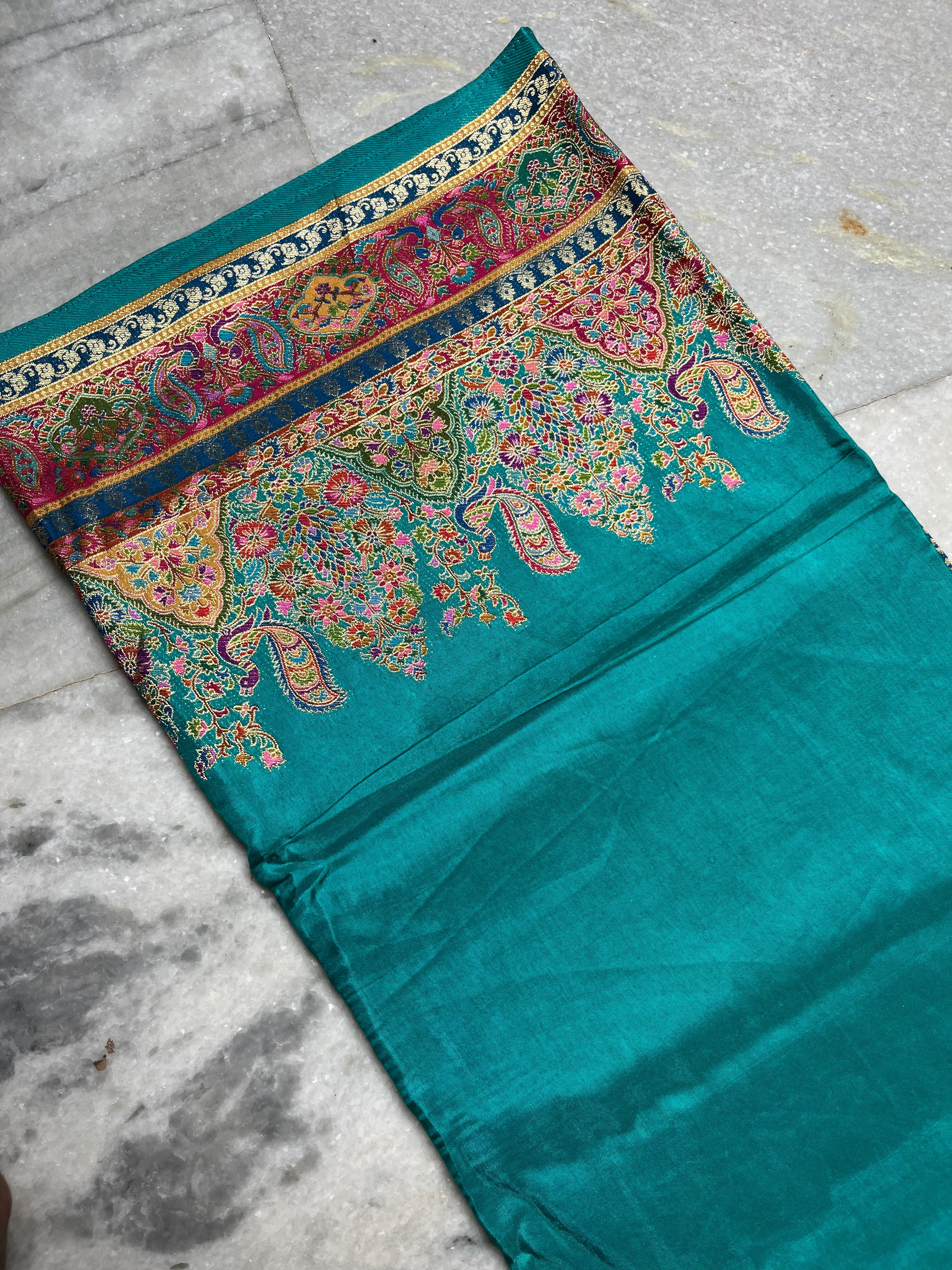 Pashmina silk saree