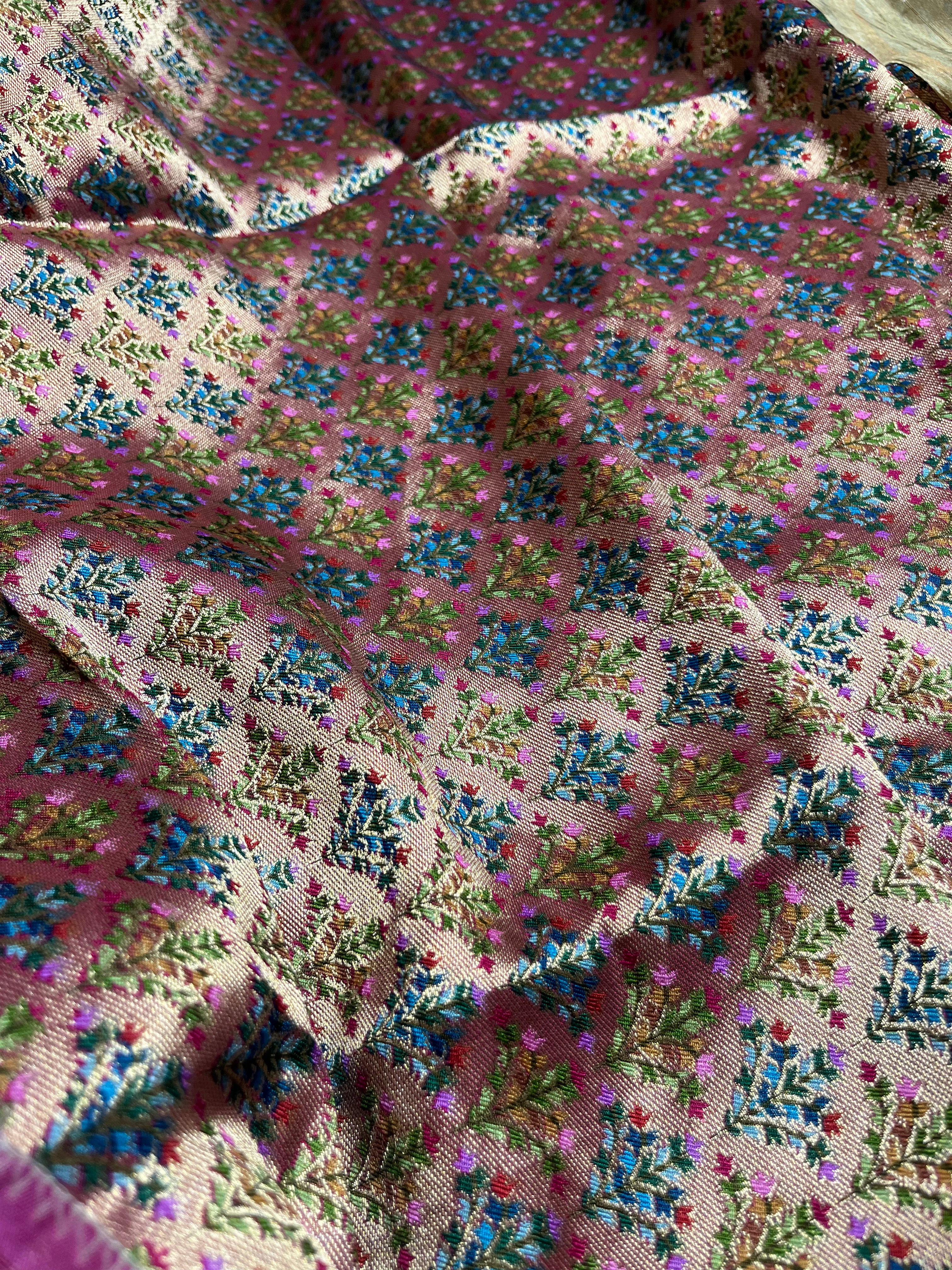 Pashmina silk saree