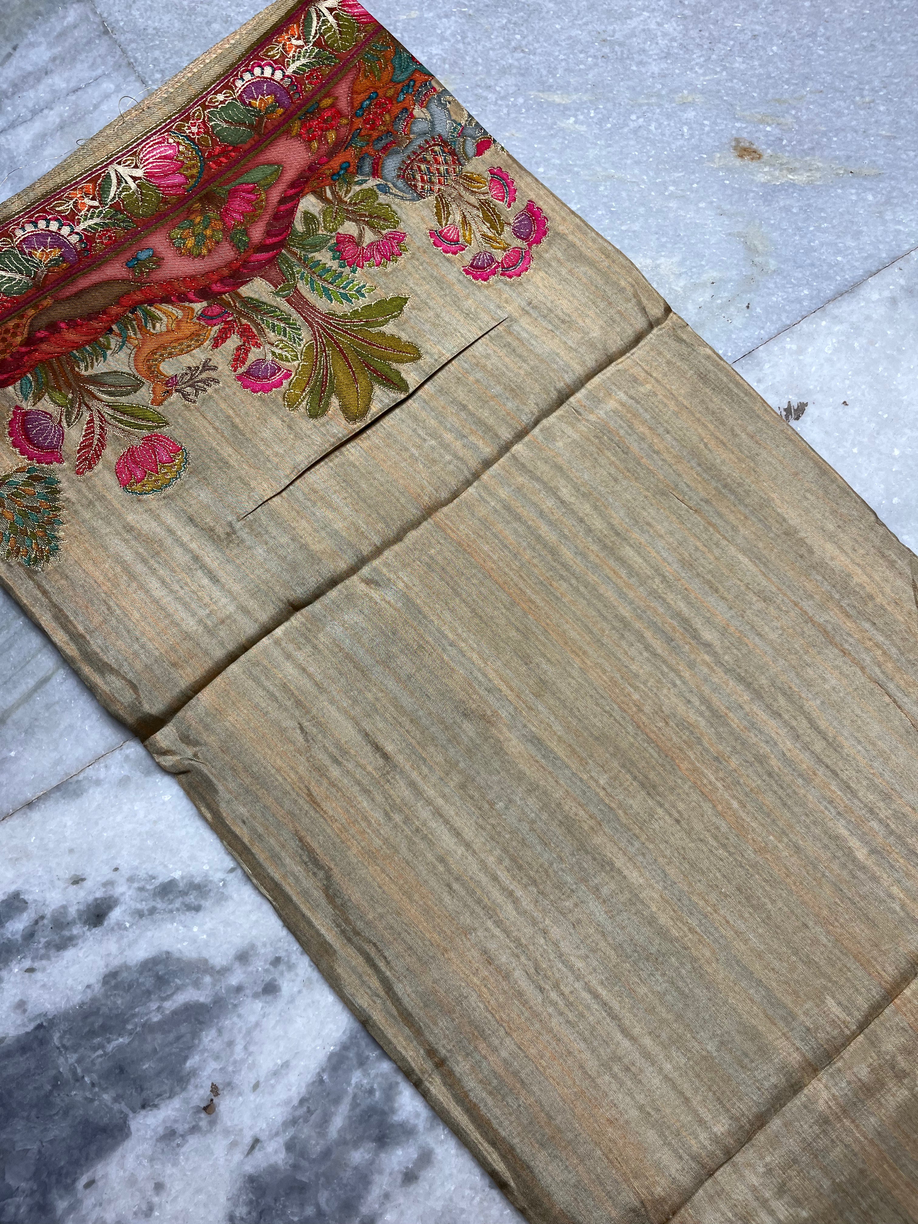 Pashmina silk saree
