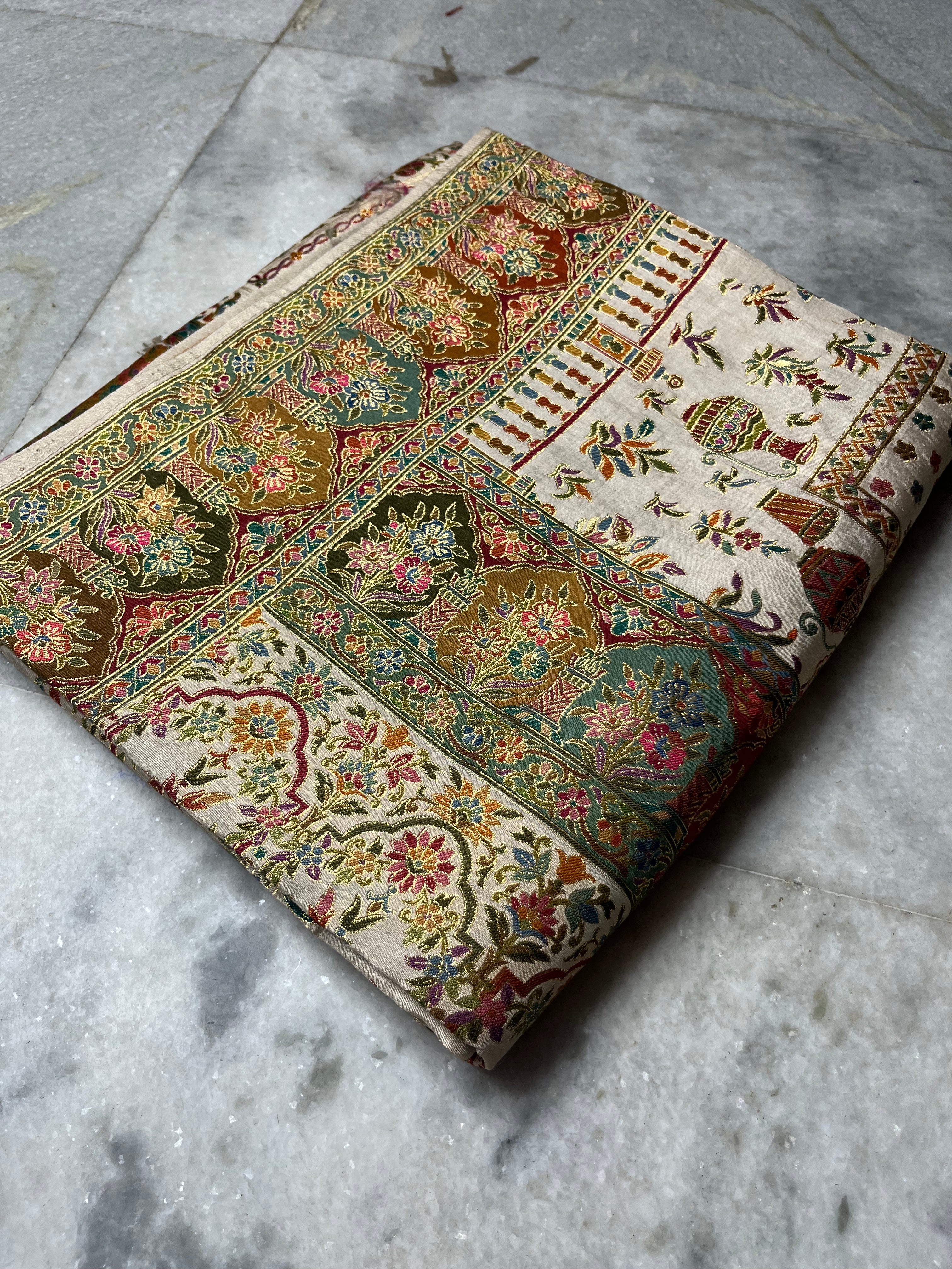 Pashmina silk saree