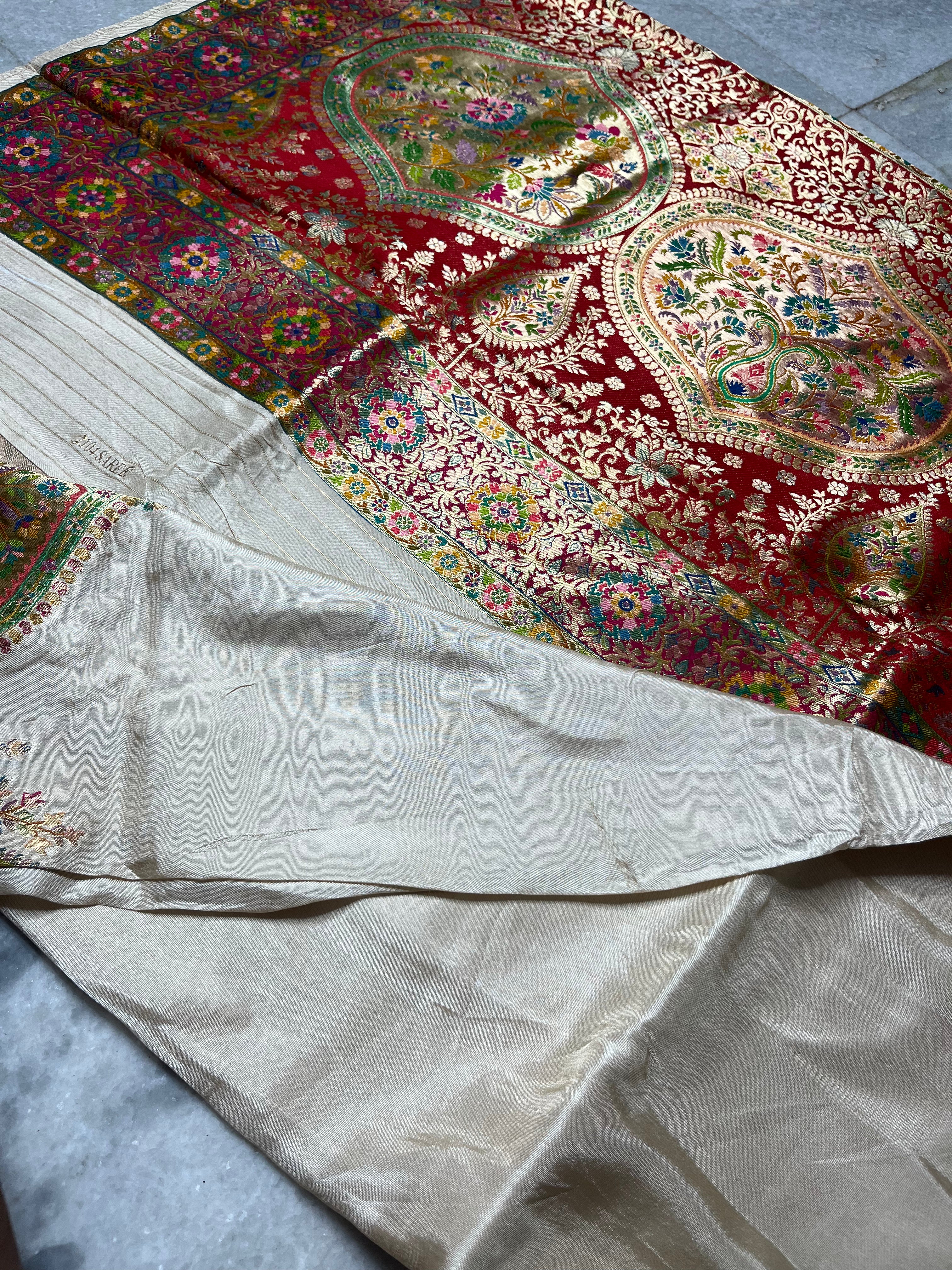 Pashmina silk saree
