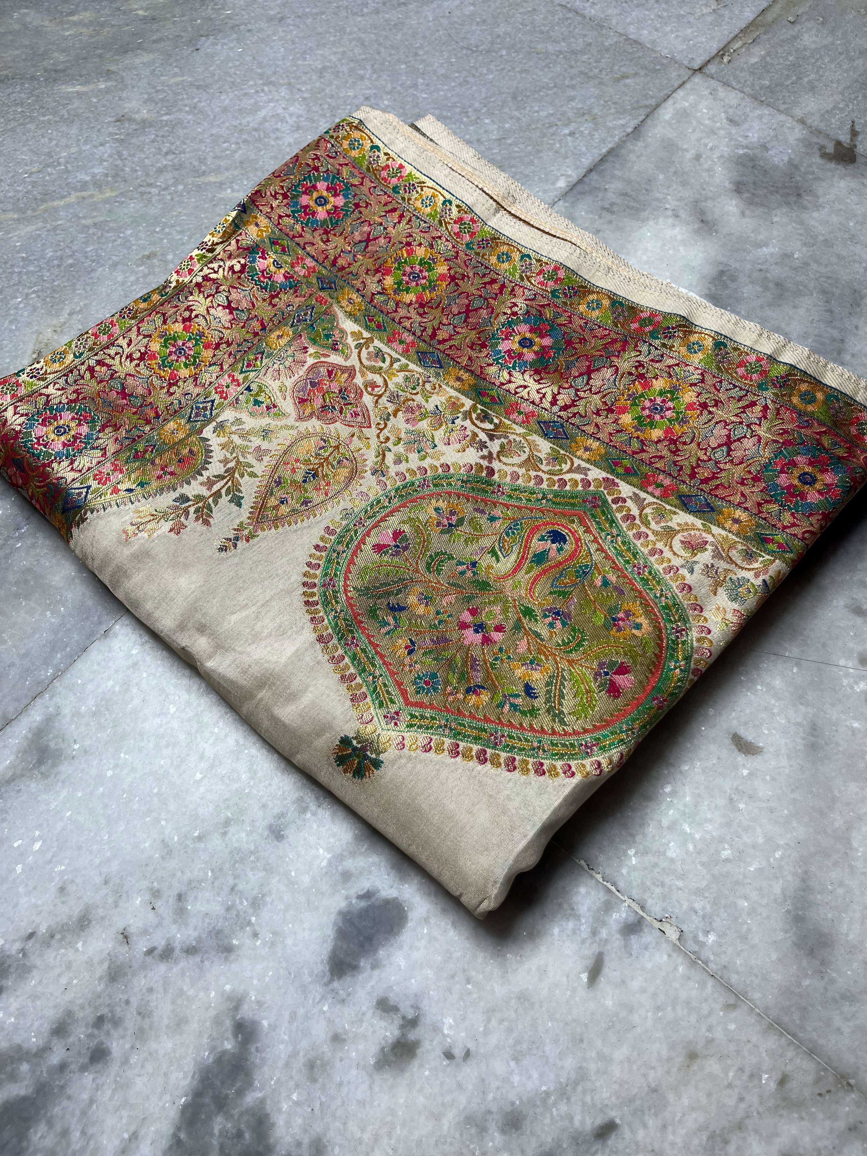 Pashmina silk saree