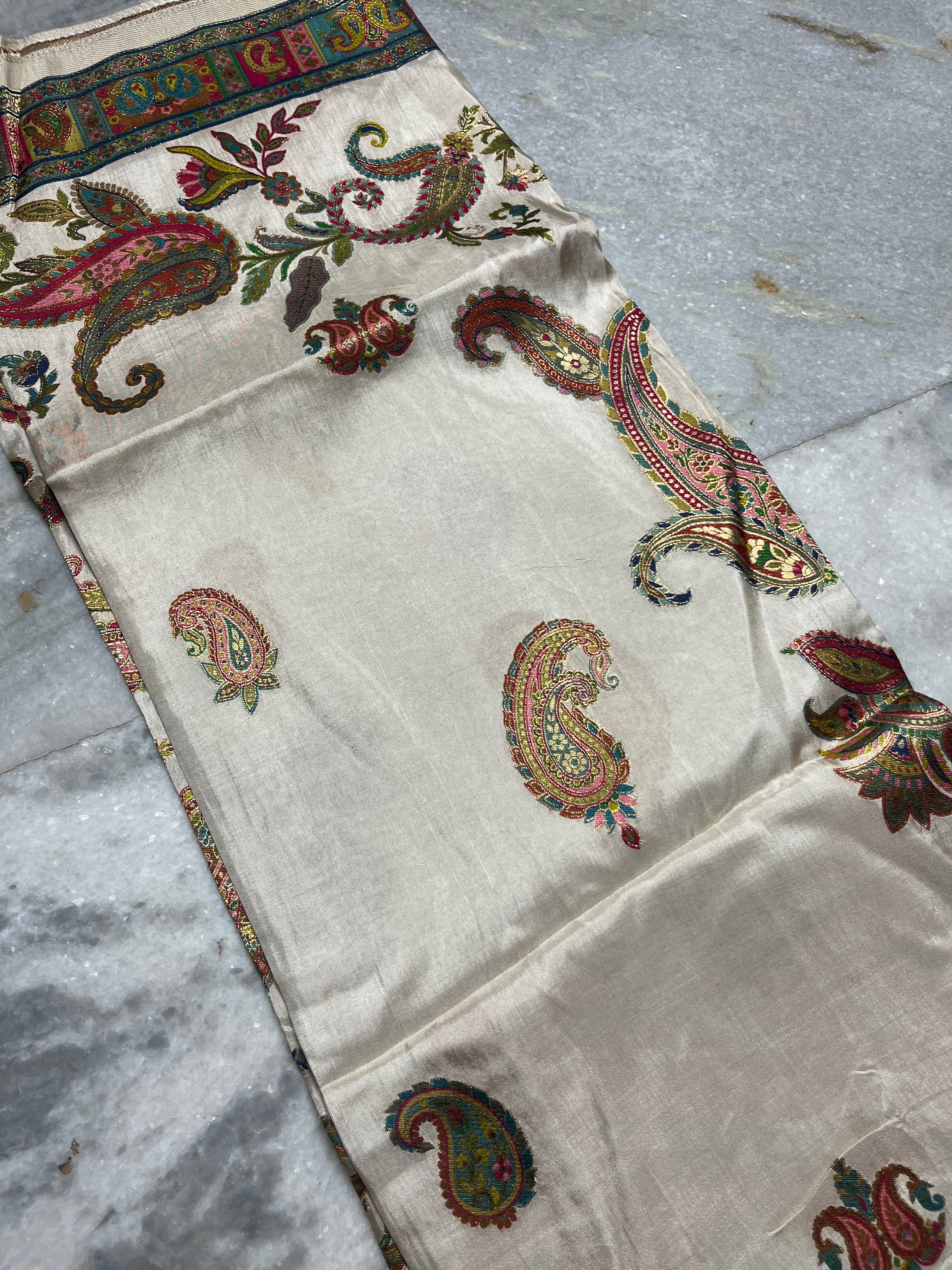 Pashmina silk saree