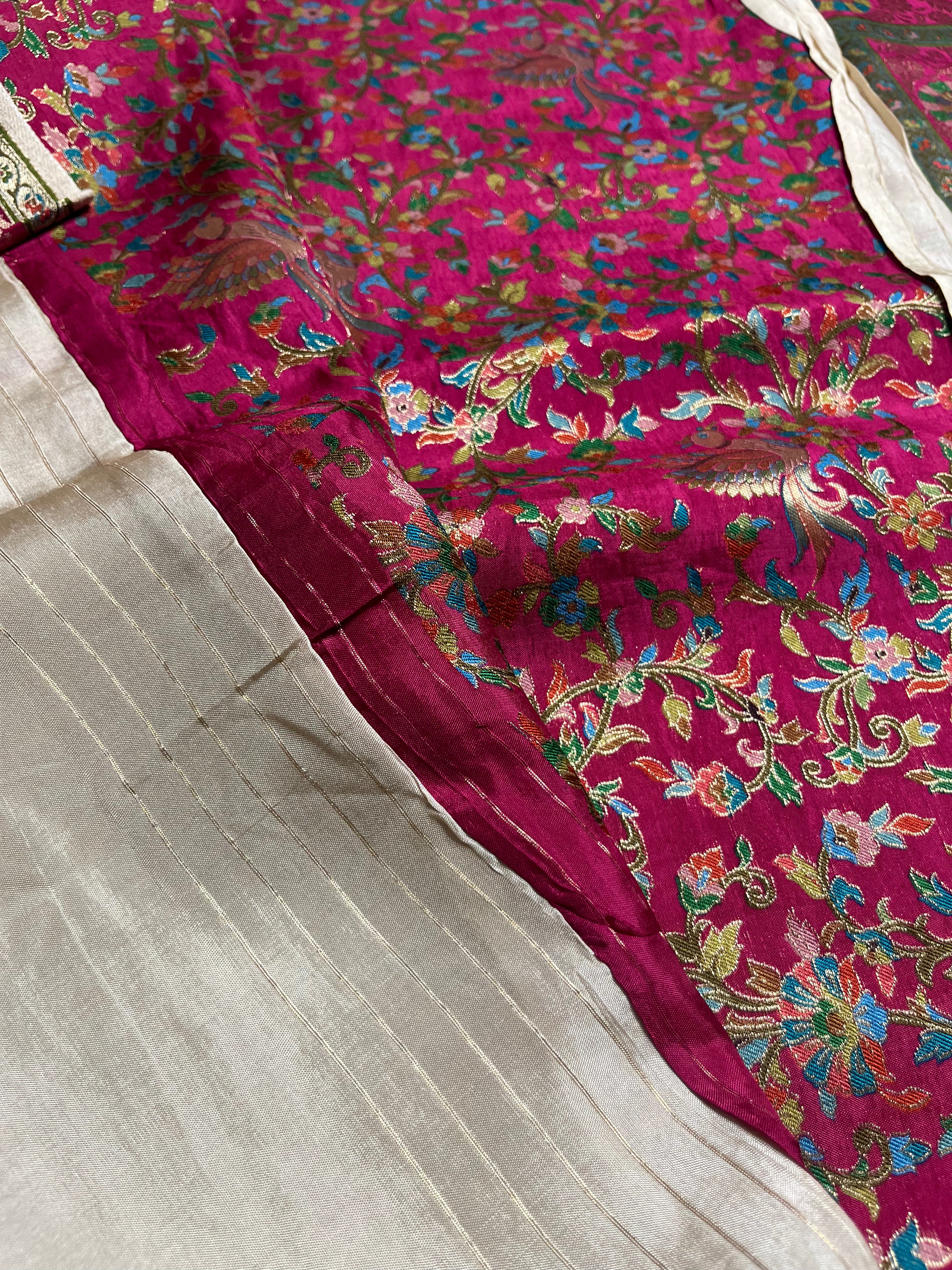Pashmina silk saree