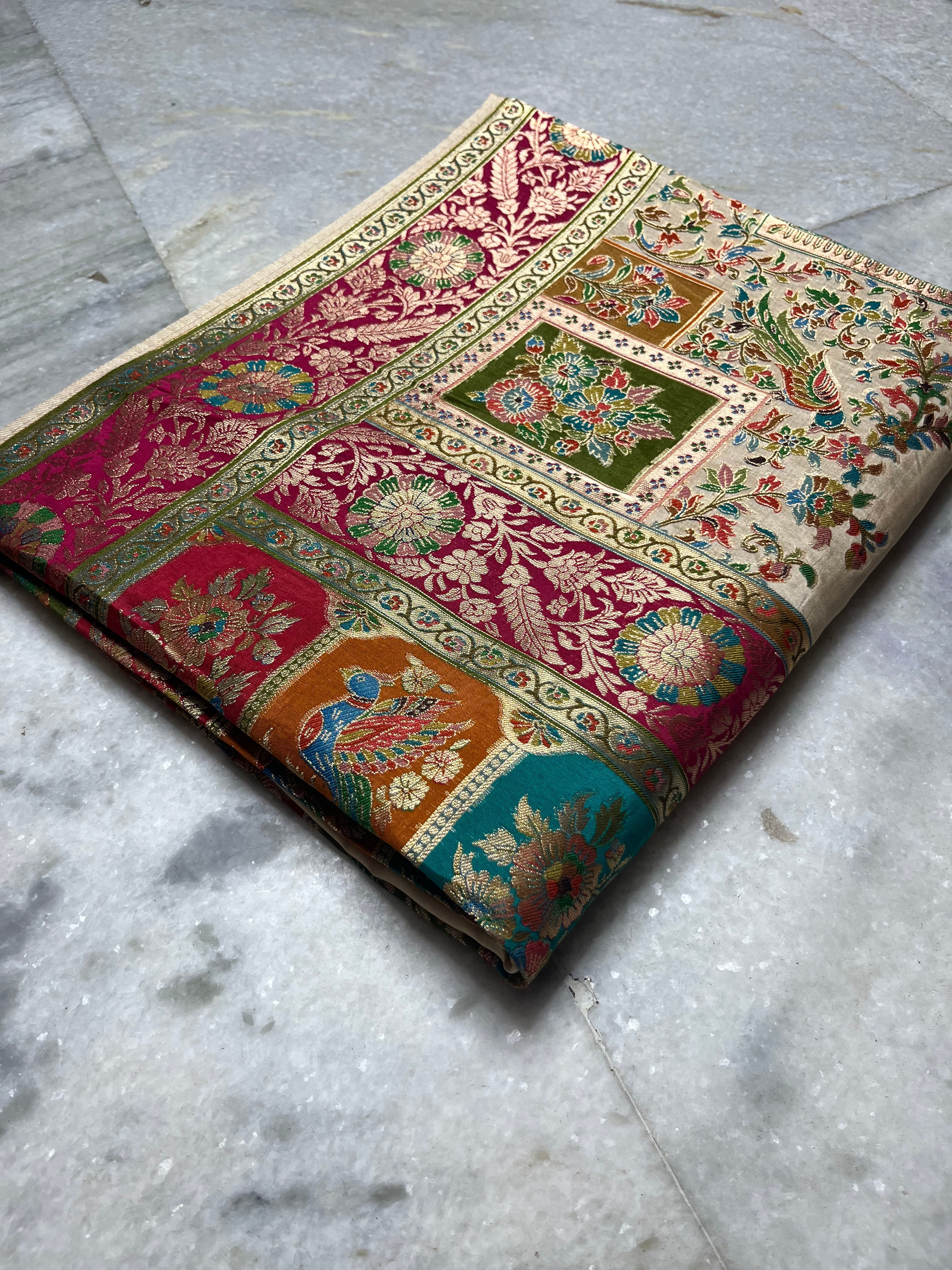 Pashmina silk saree
