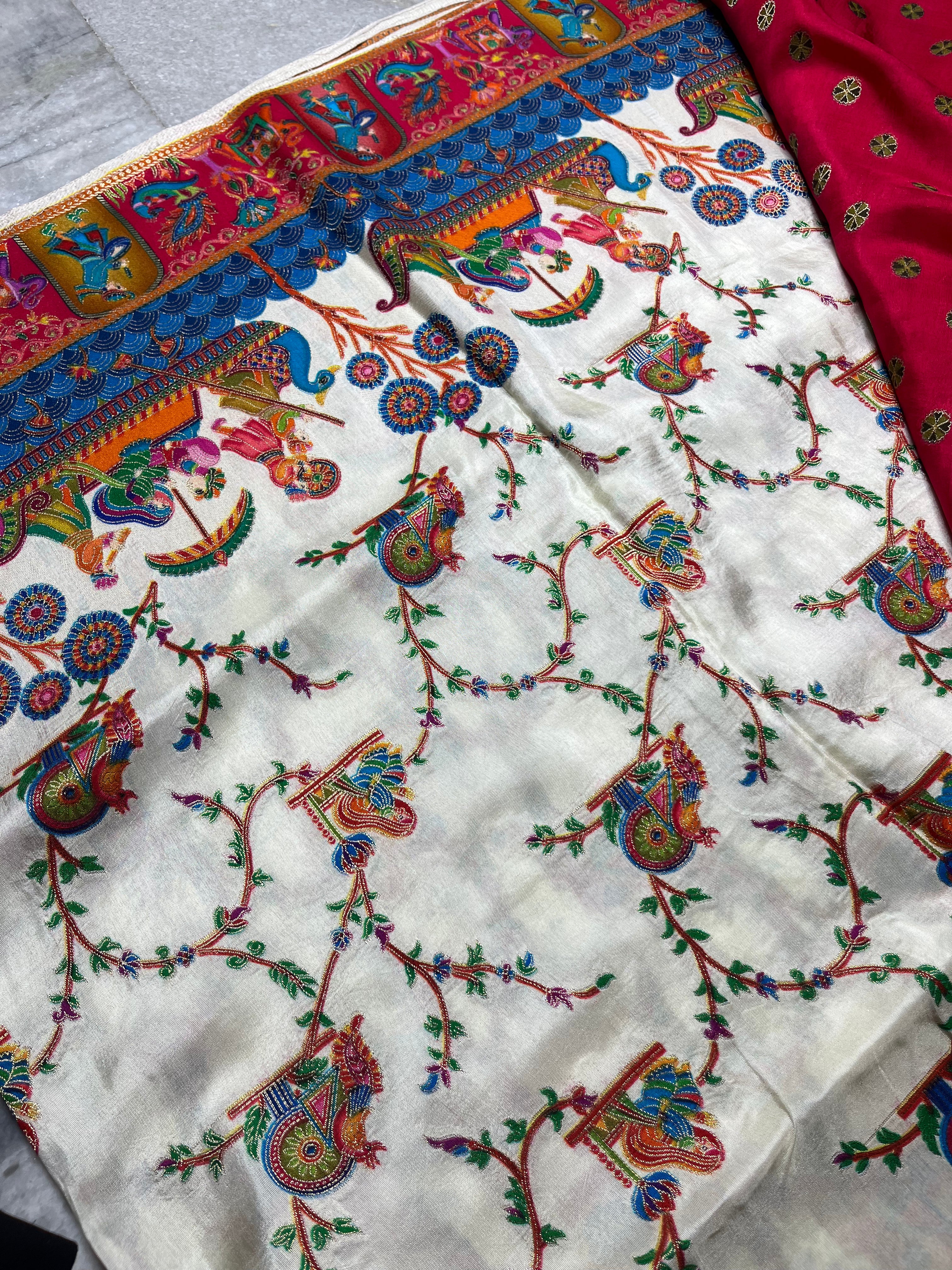 Pashmina silk sarees