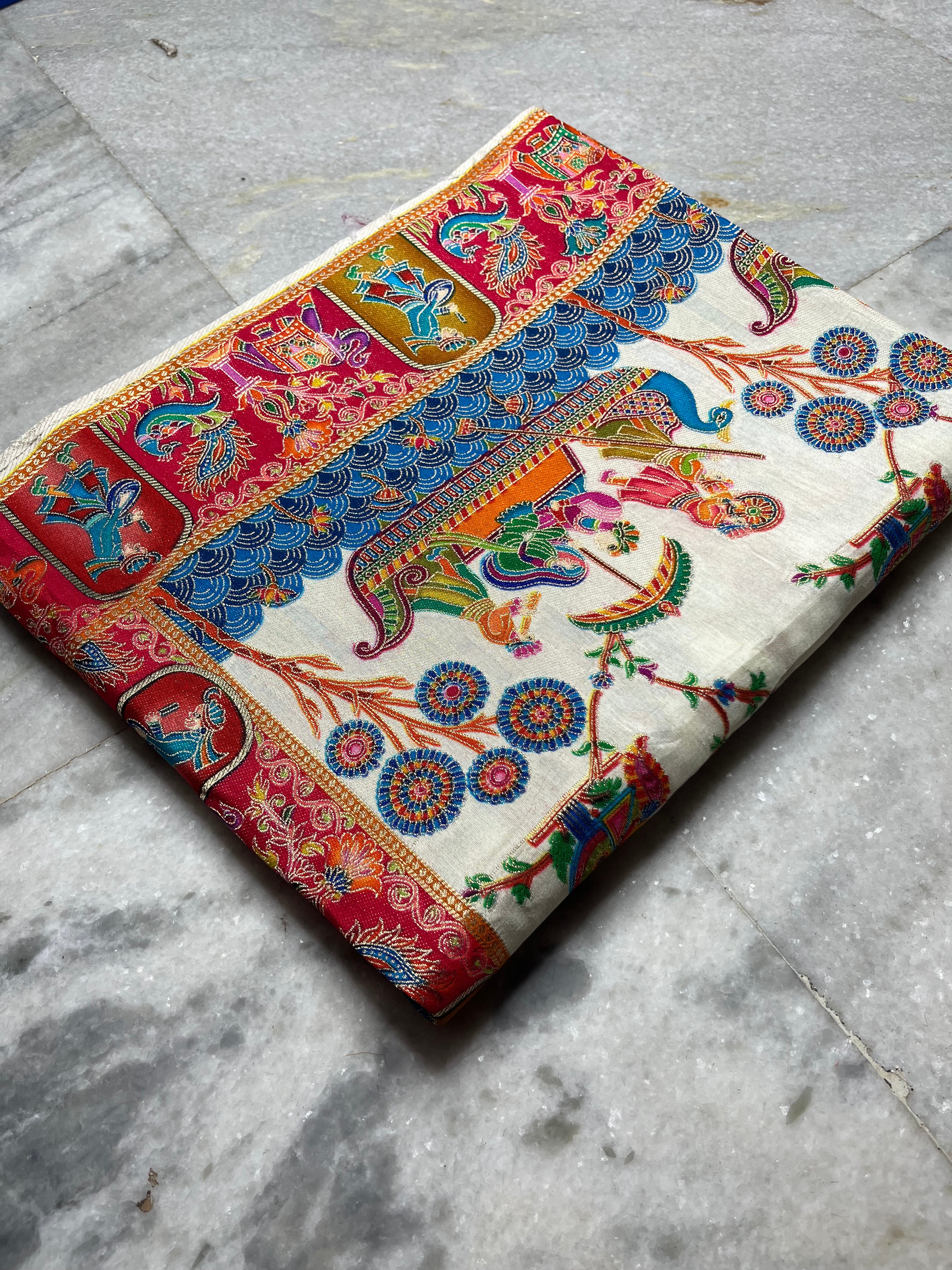 Pashmina silk sarees