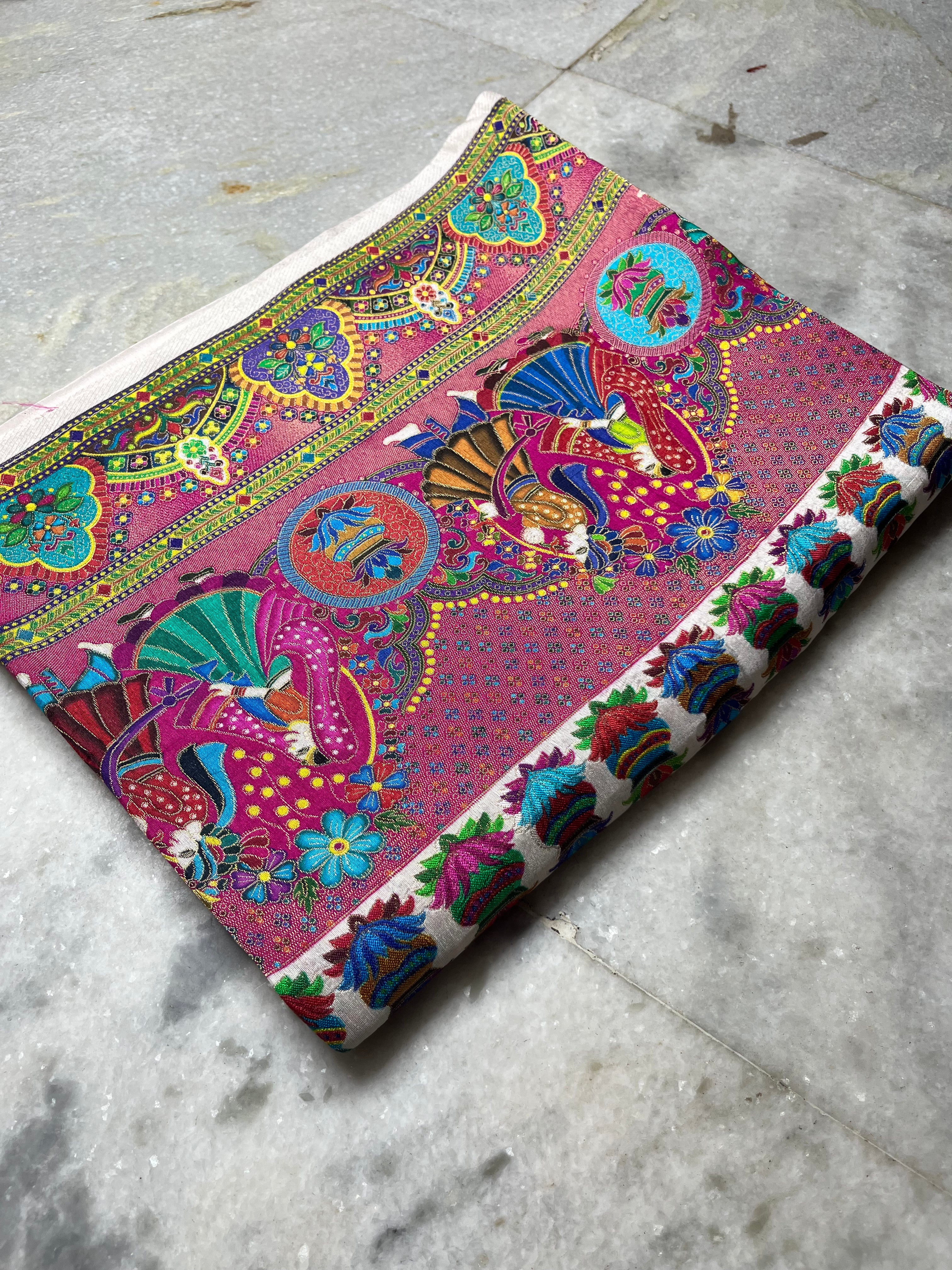 Pashmina silk saree