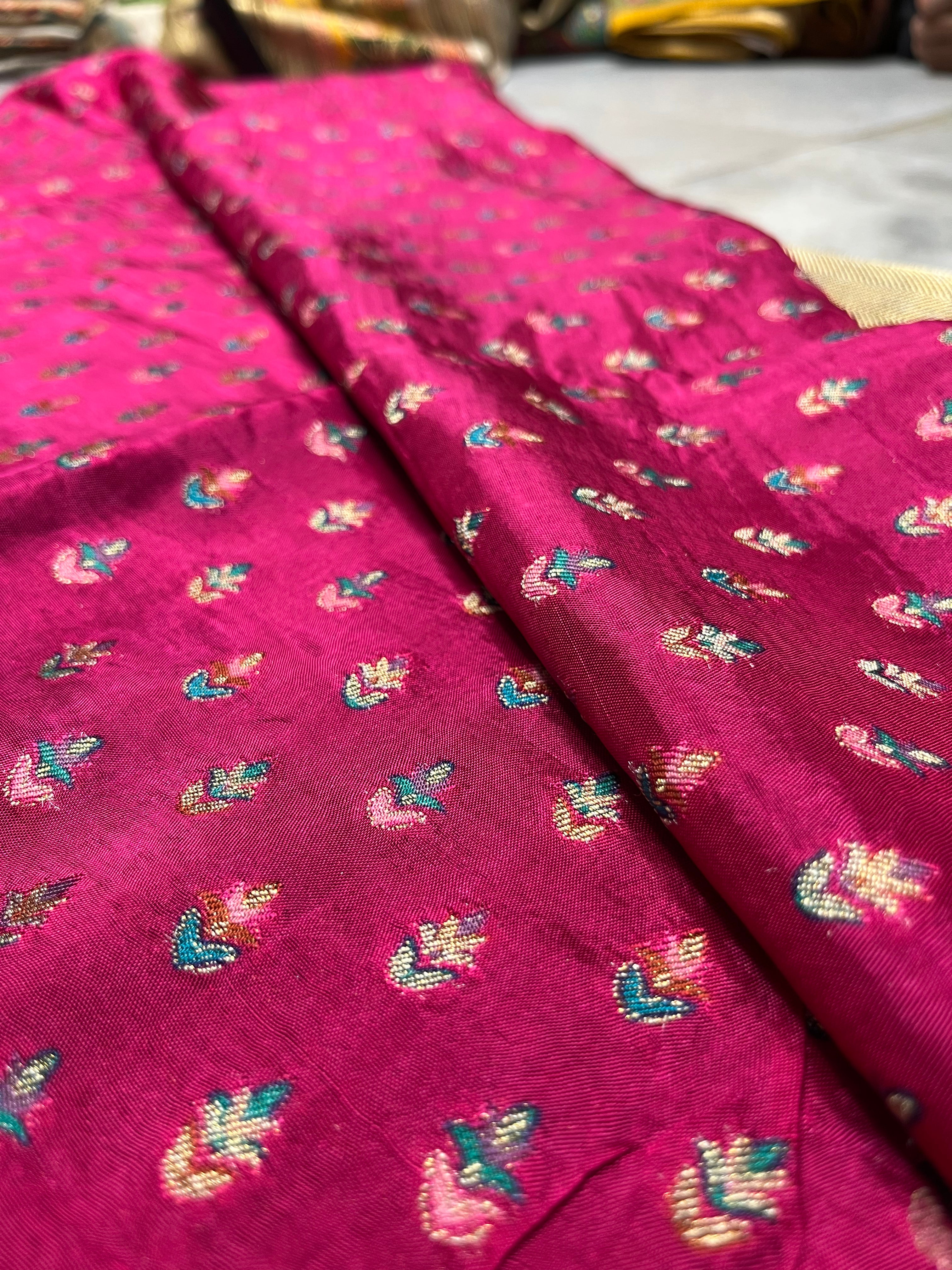 Tissue Pashmina silk saree