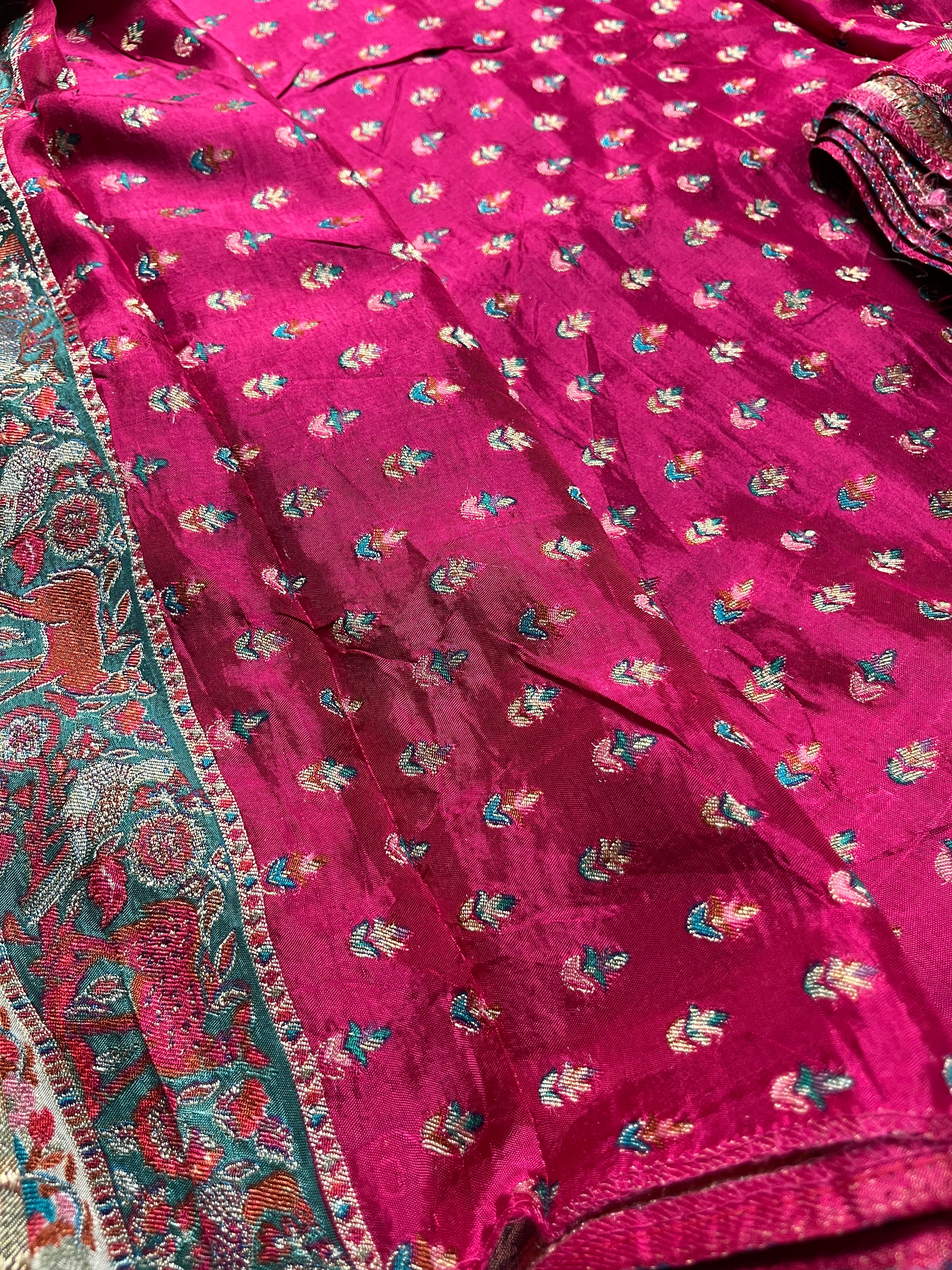 Tissue Pashmina silk saree