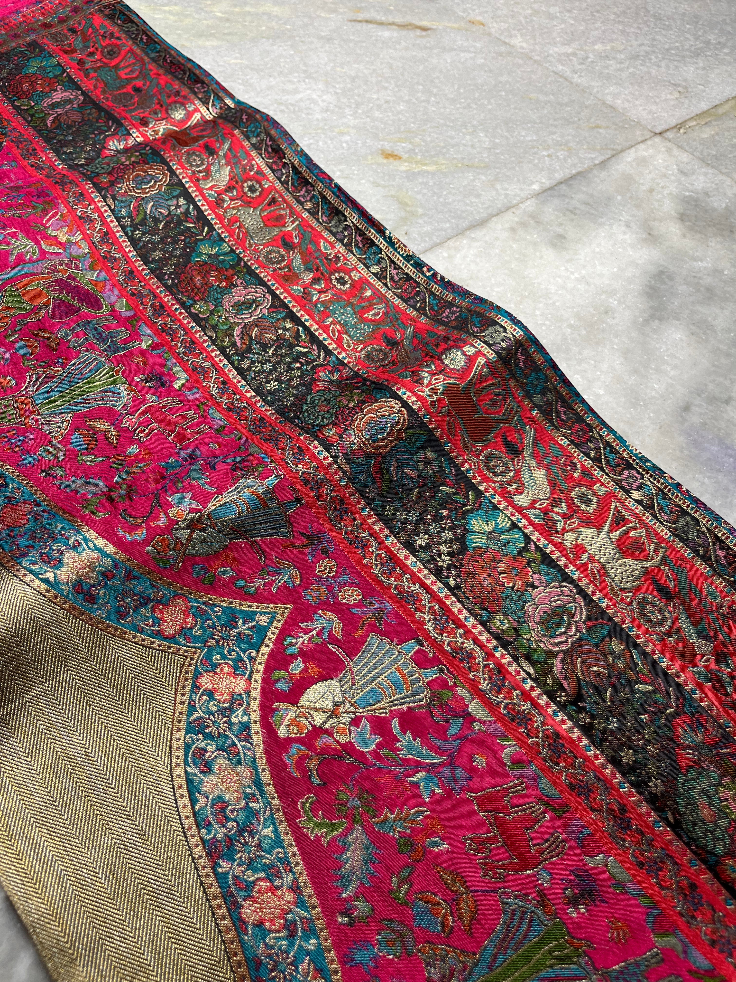 Tissue Pashmina silk saree
