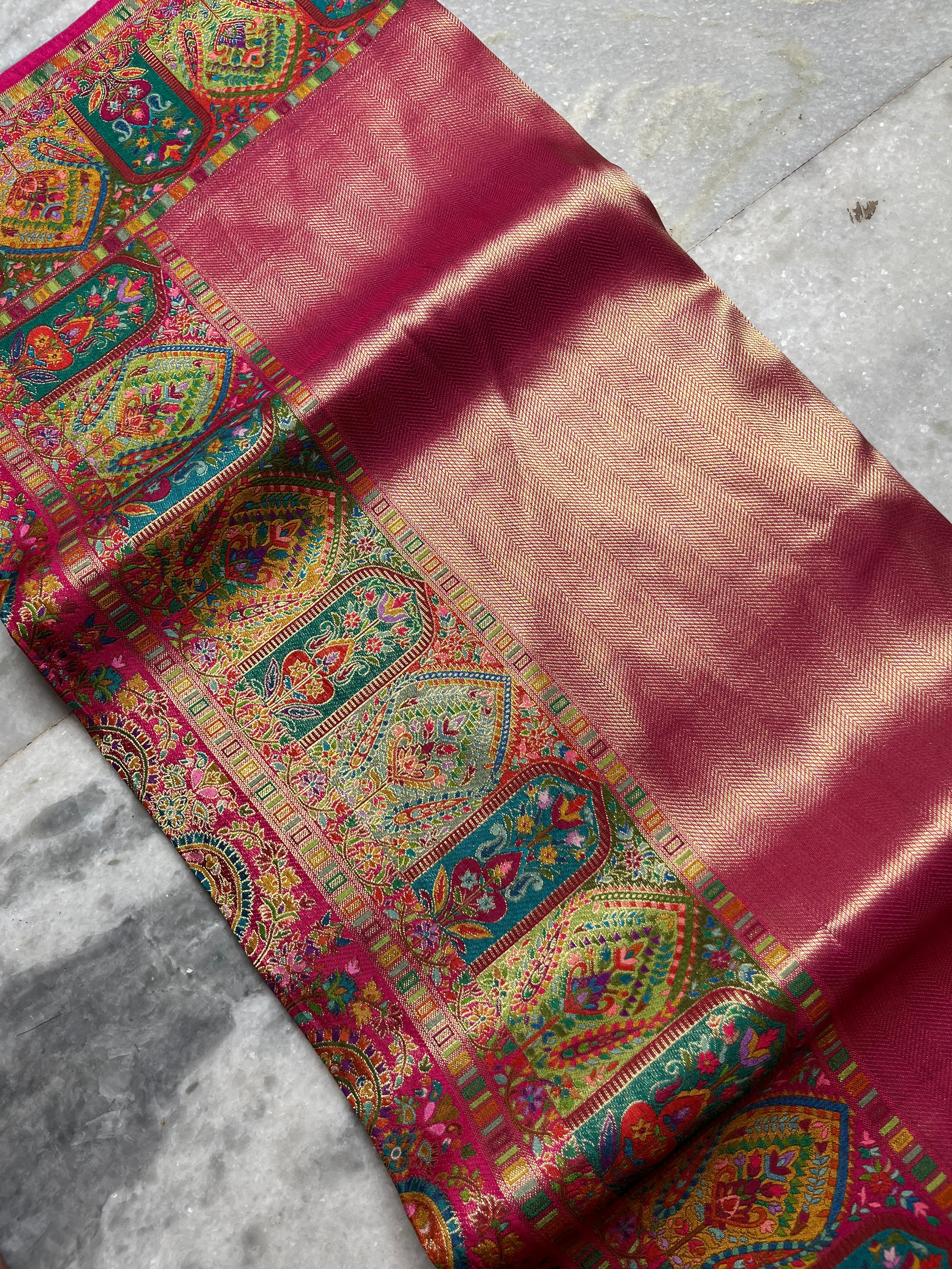 Tissue pashmina silk