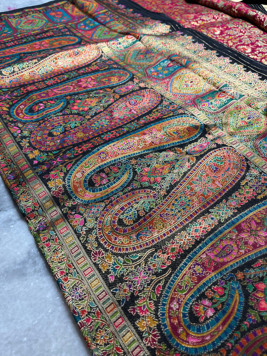 Tissue pashmina silk
