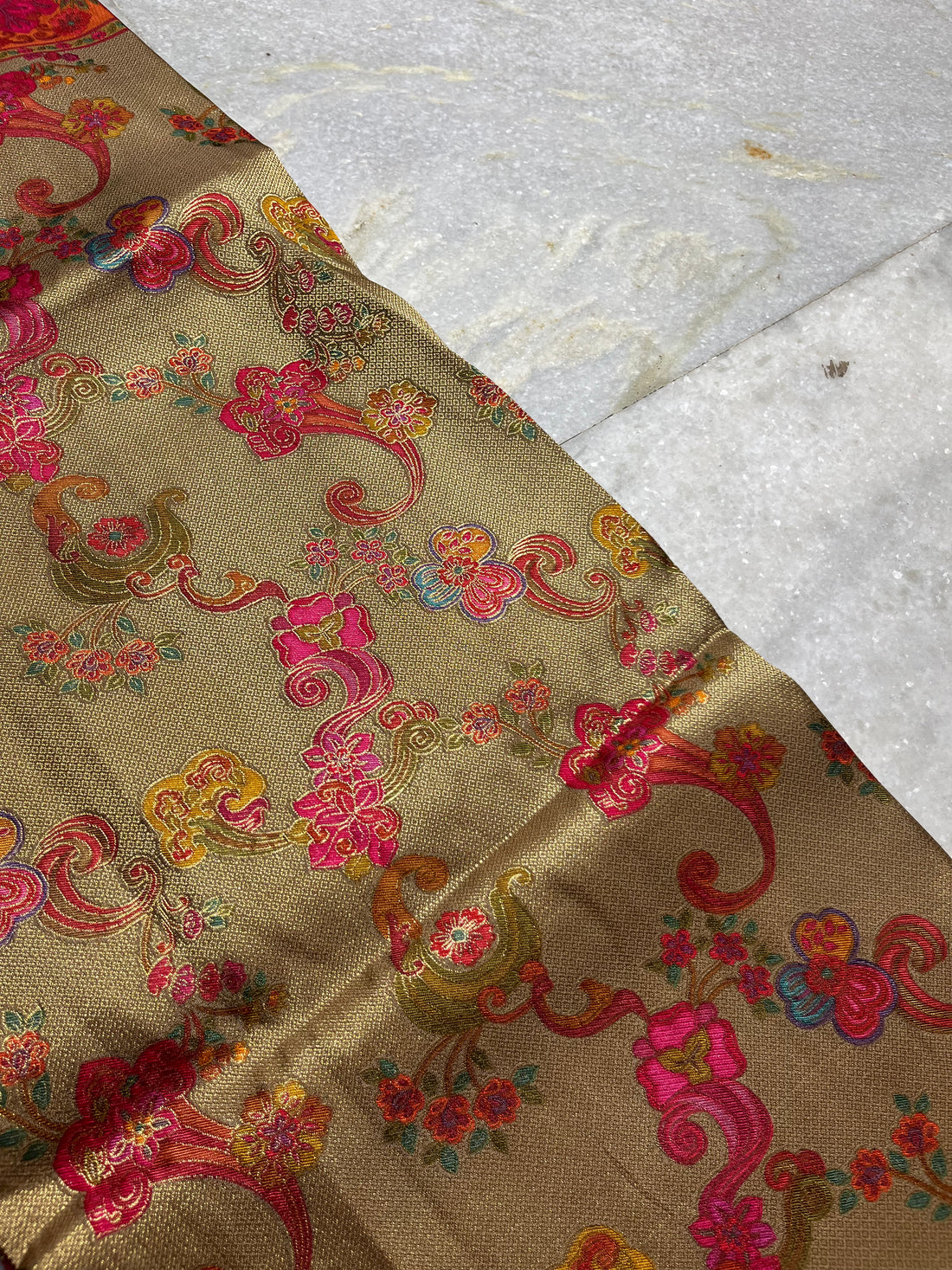 Tissue pashmina silk saree