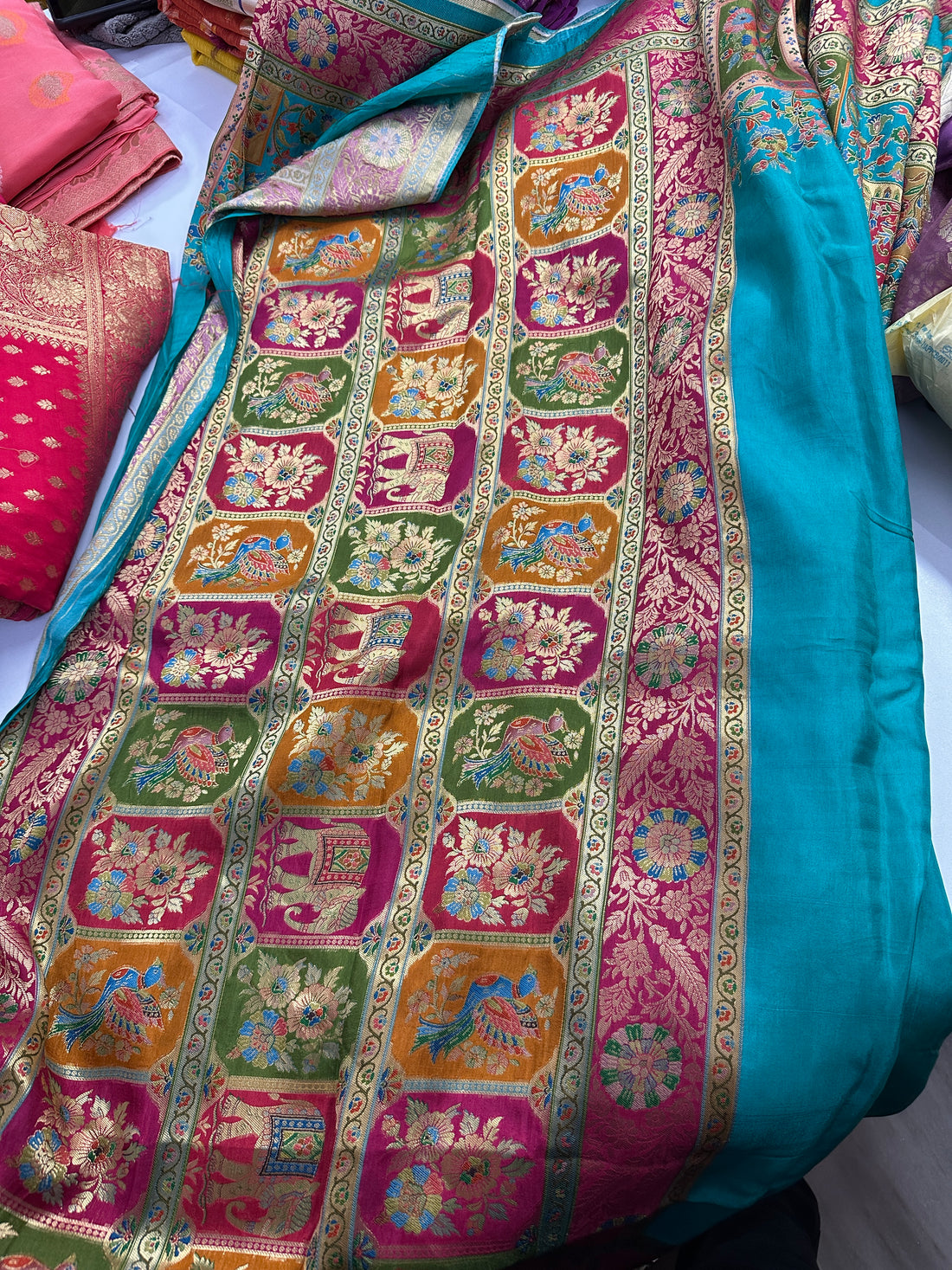 Pashmina silk saree