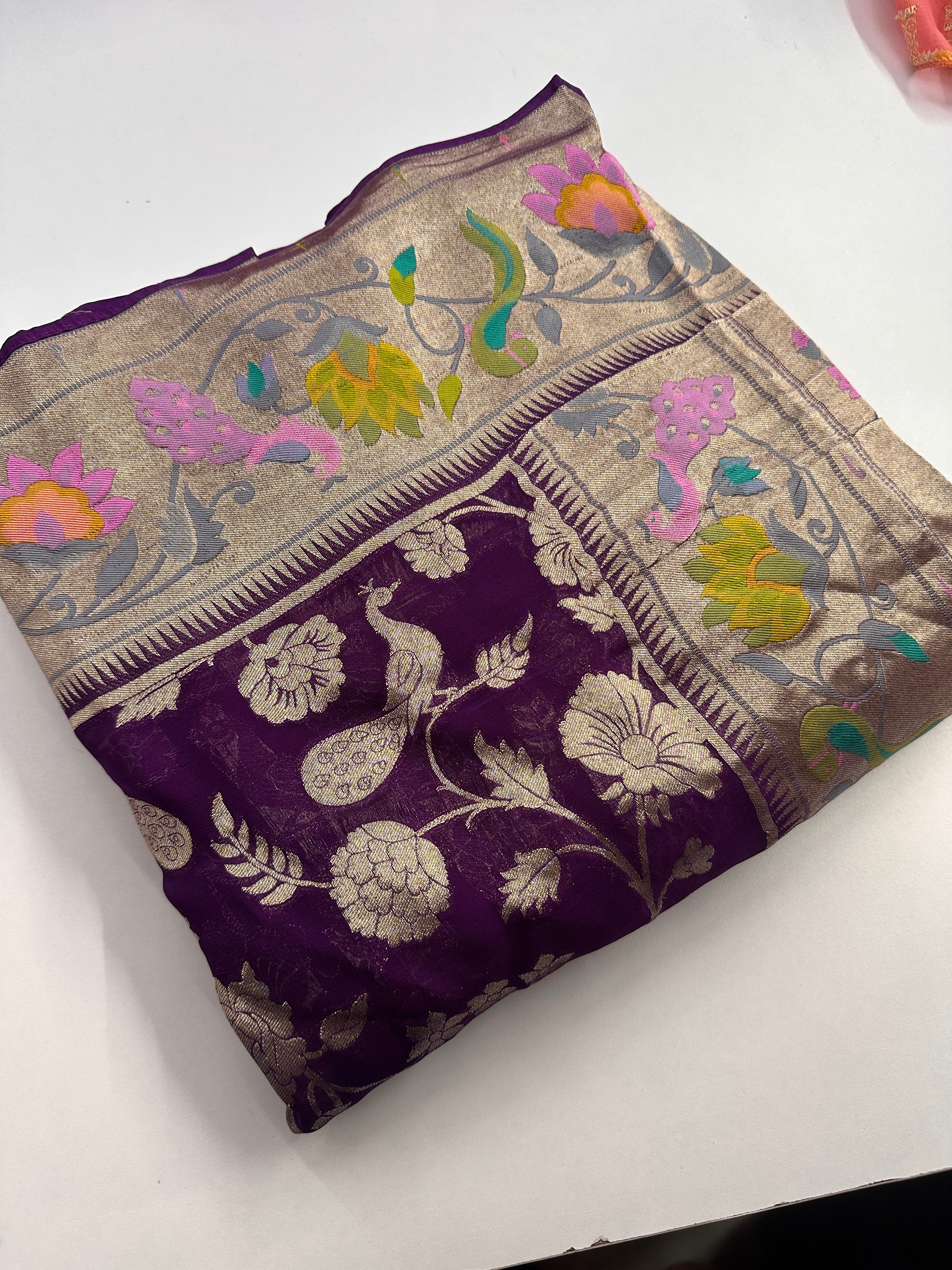Khaddi Georgette saree