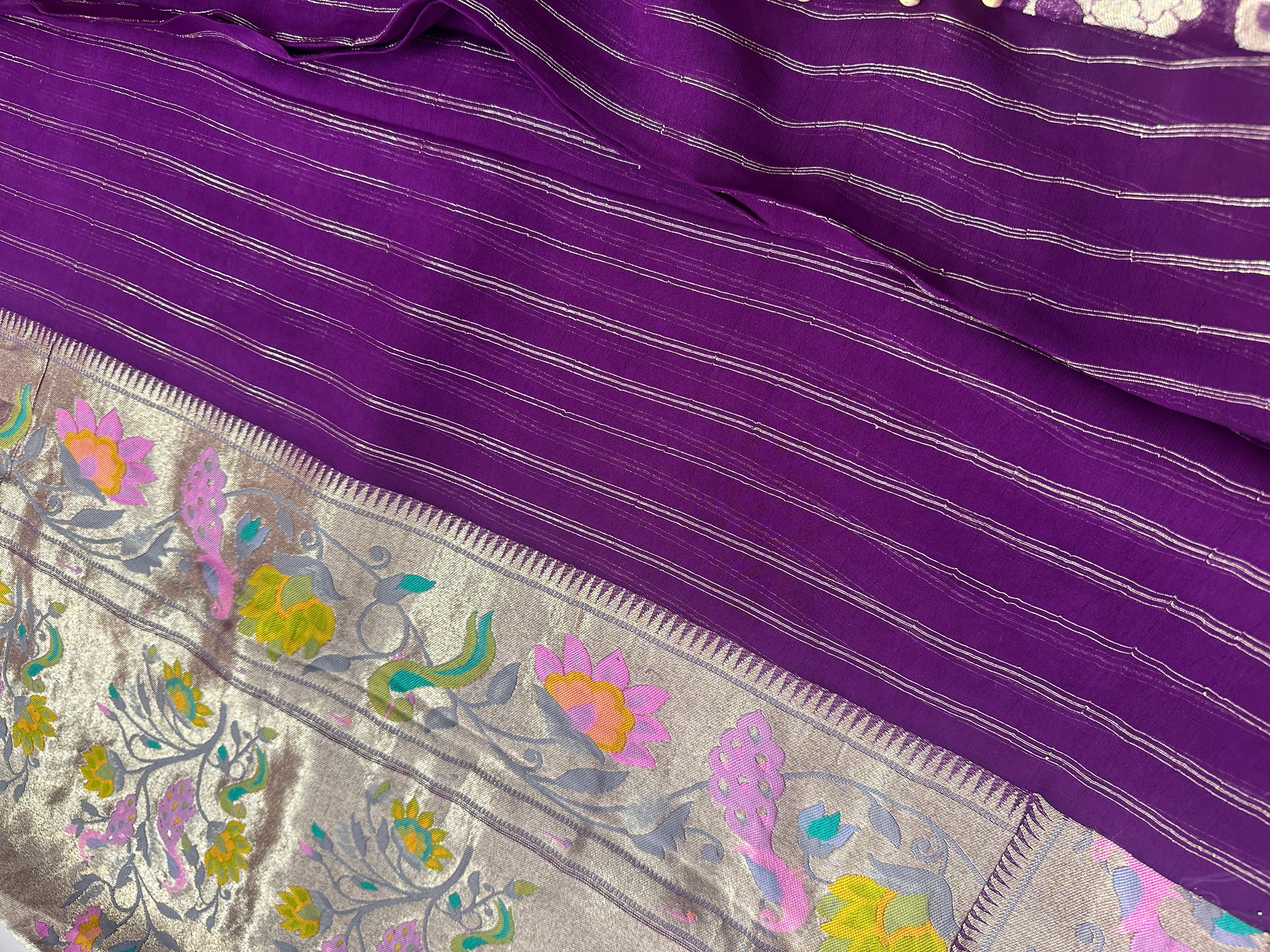 Khaddi Georgette saree