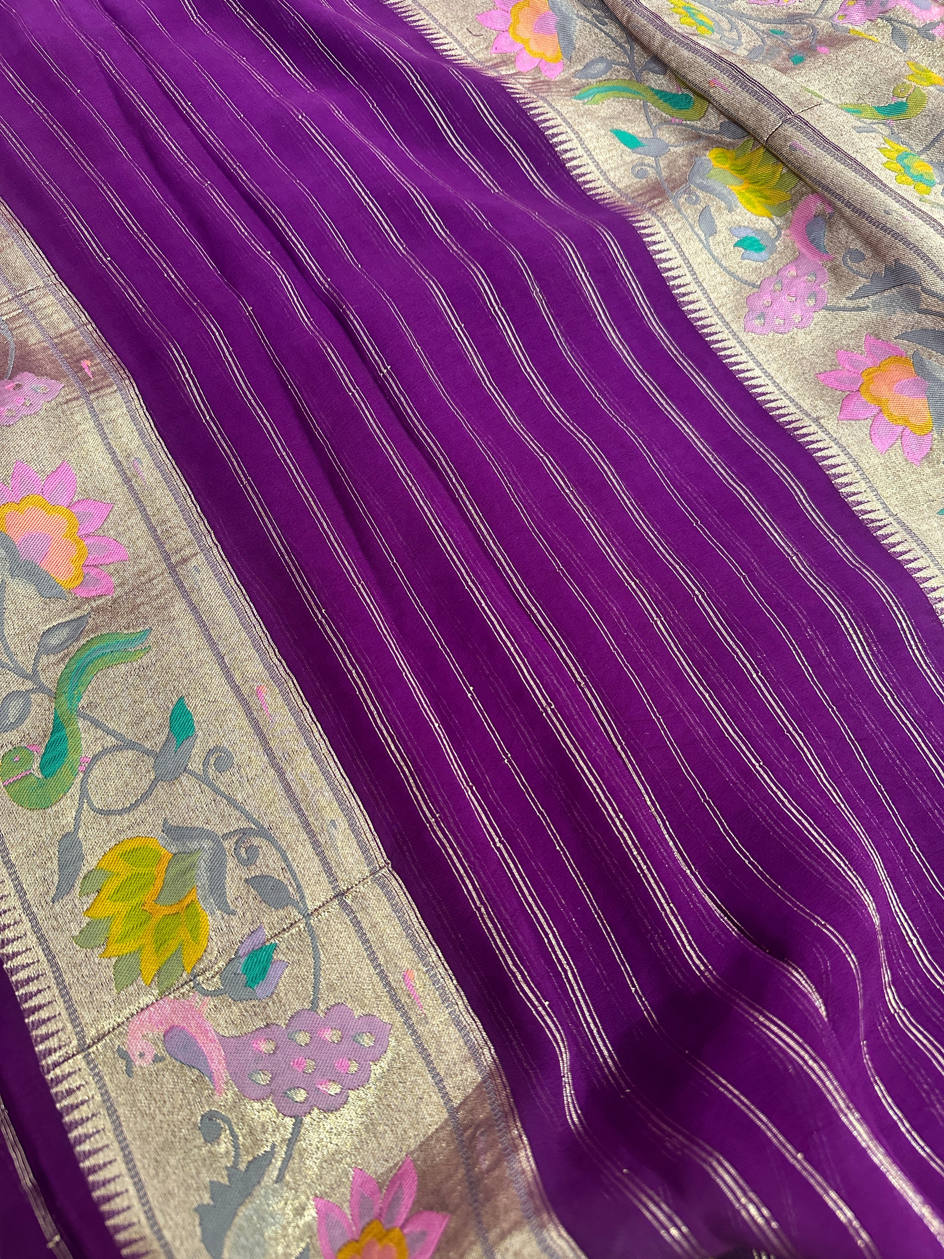Khaddi Georgette saree