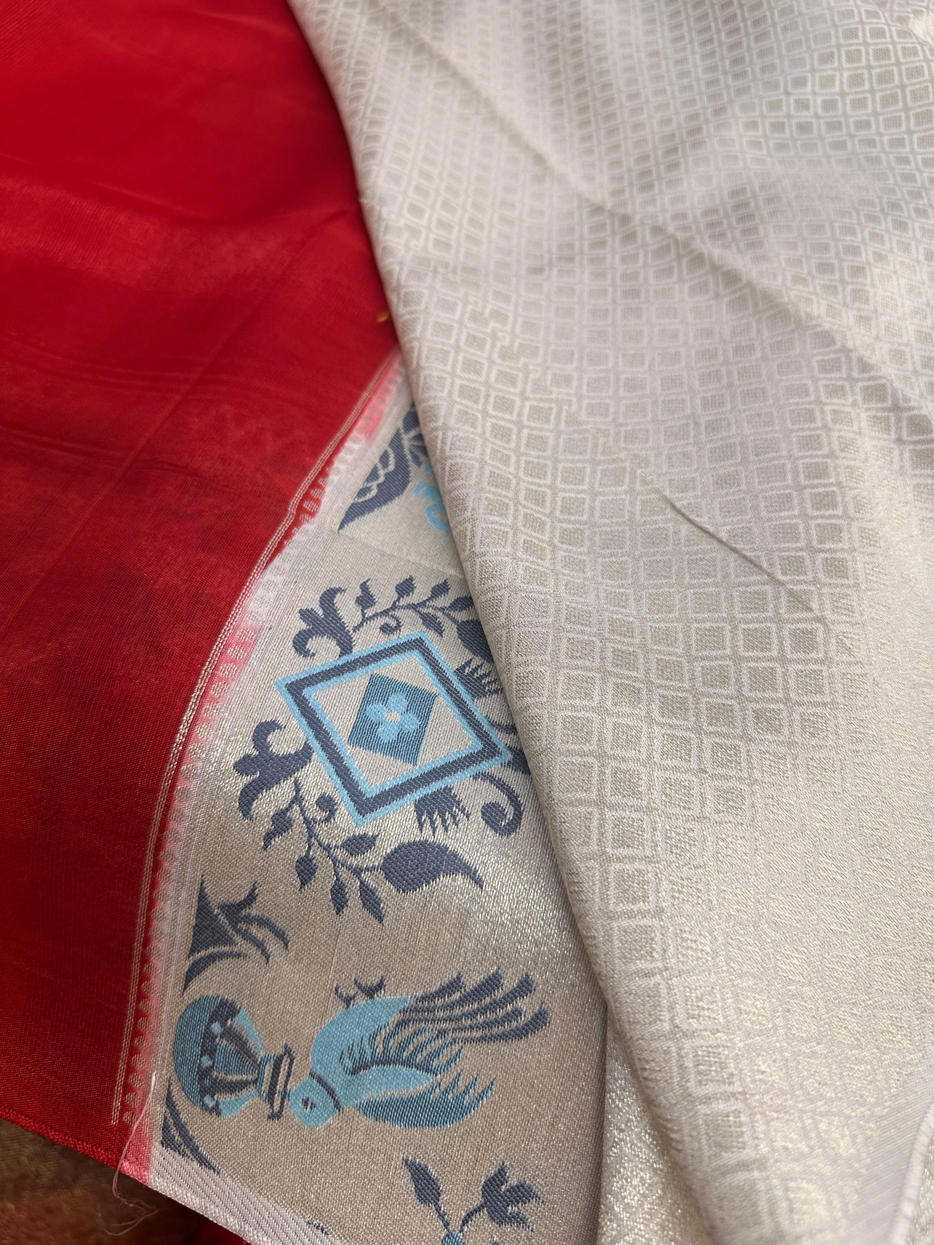 Tussar georgette saree