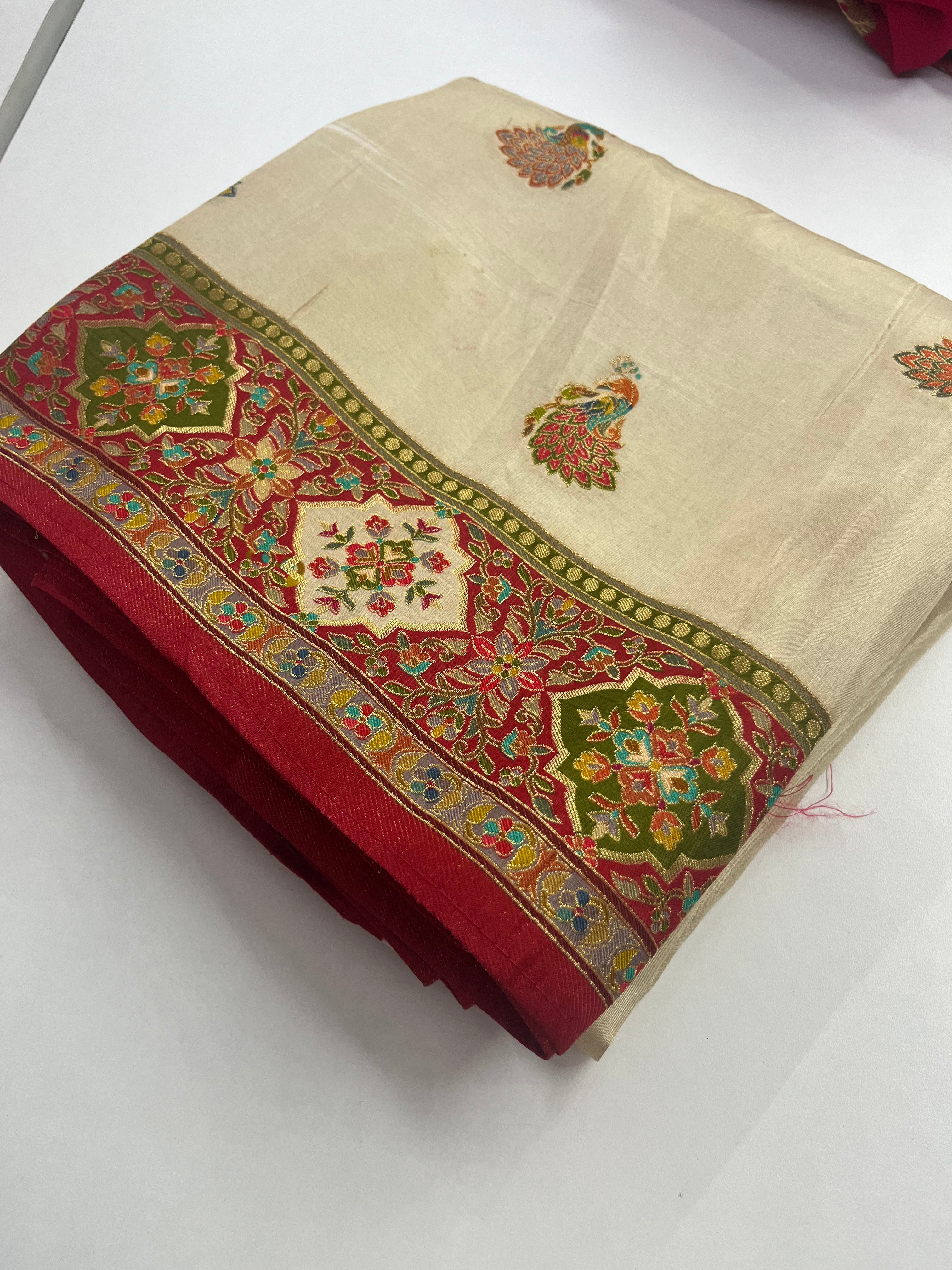 Pashmina silk saree