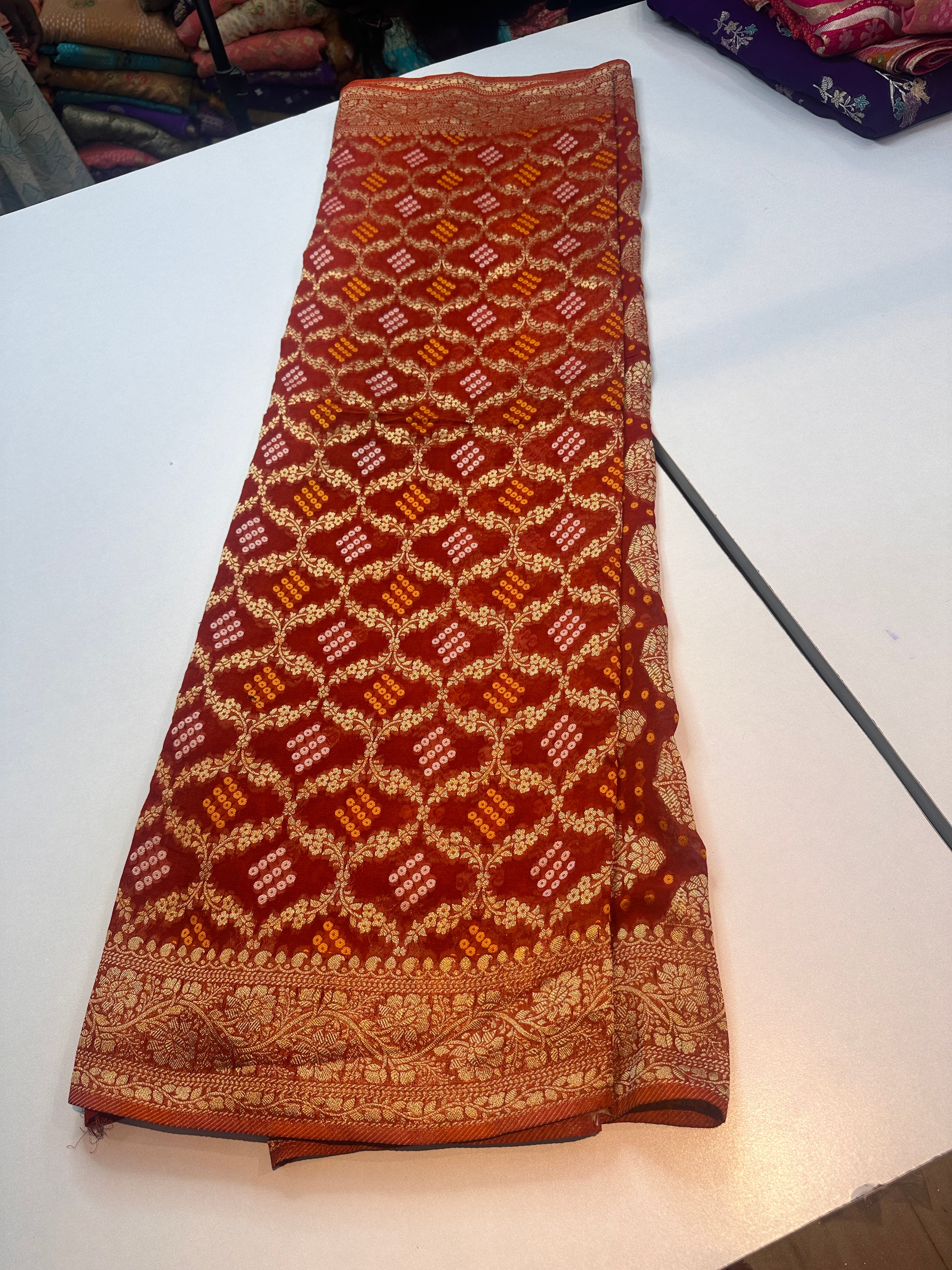 Khaddi Georgette saree