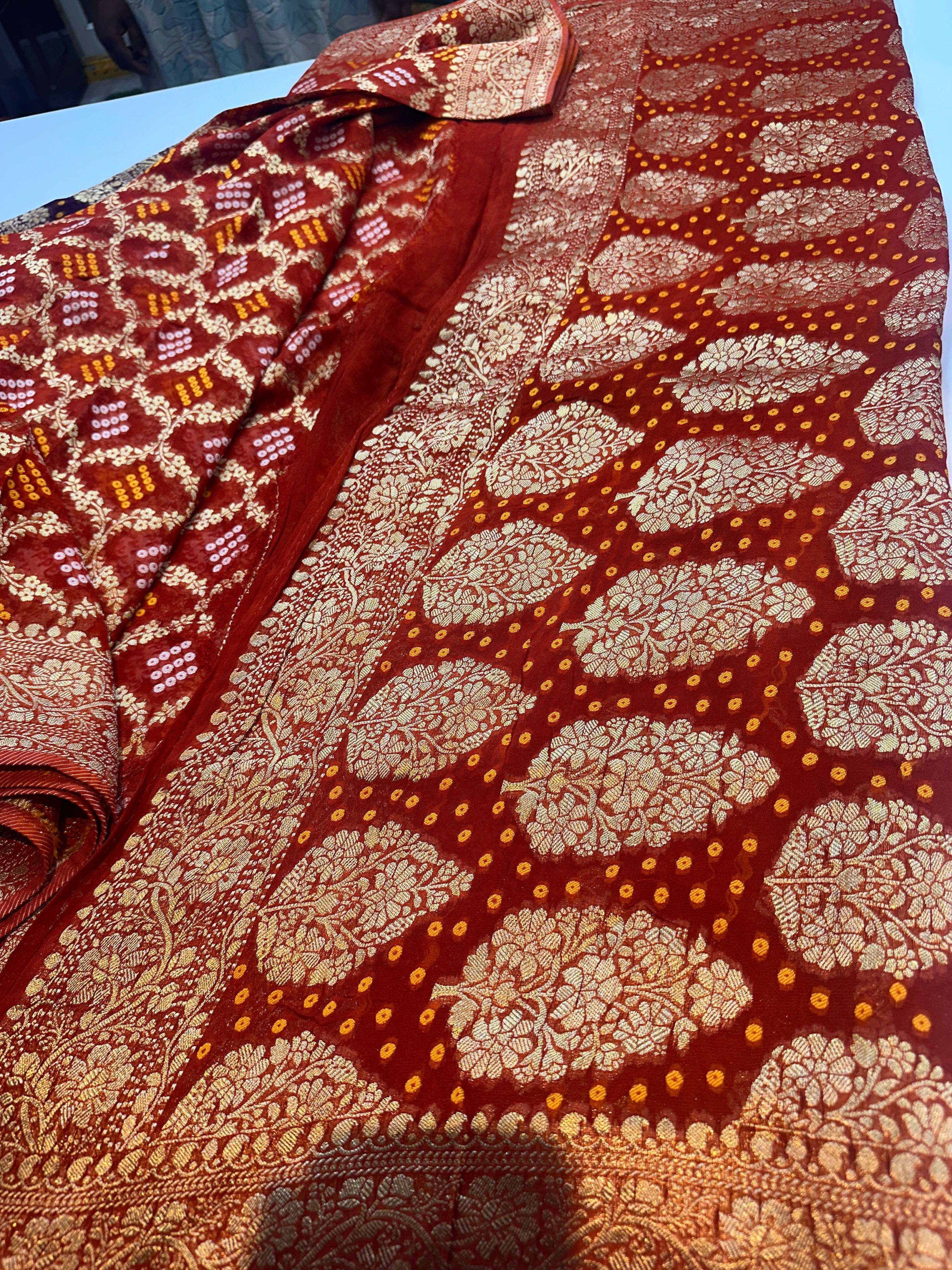 Khaddi Georgette saree