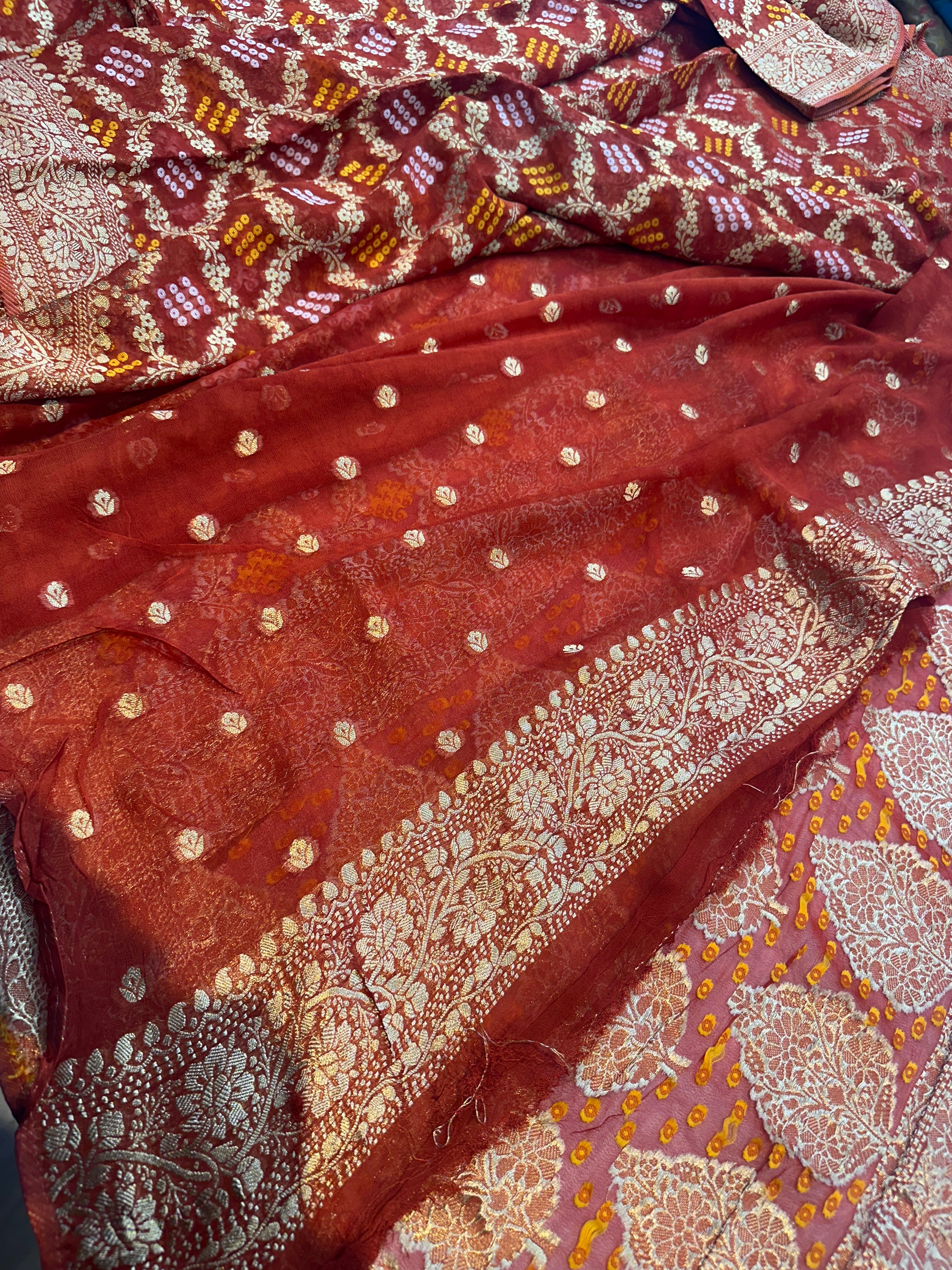 Khaddi Georgette saree