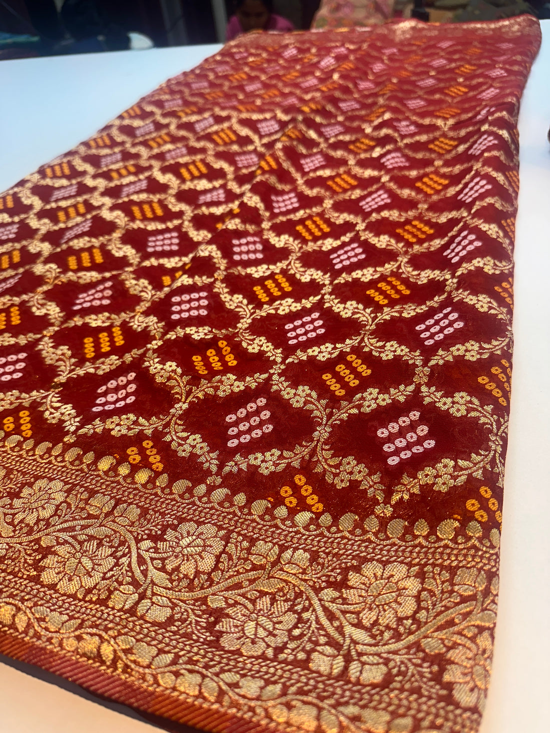 Khaddi Georgette saree